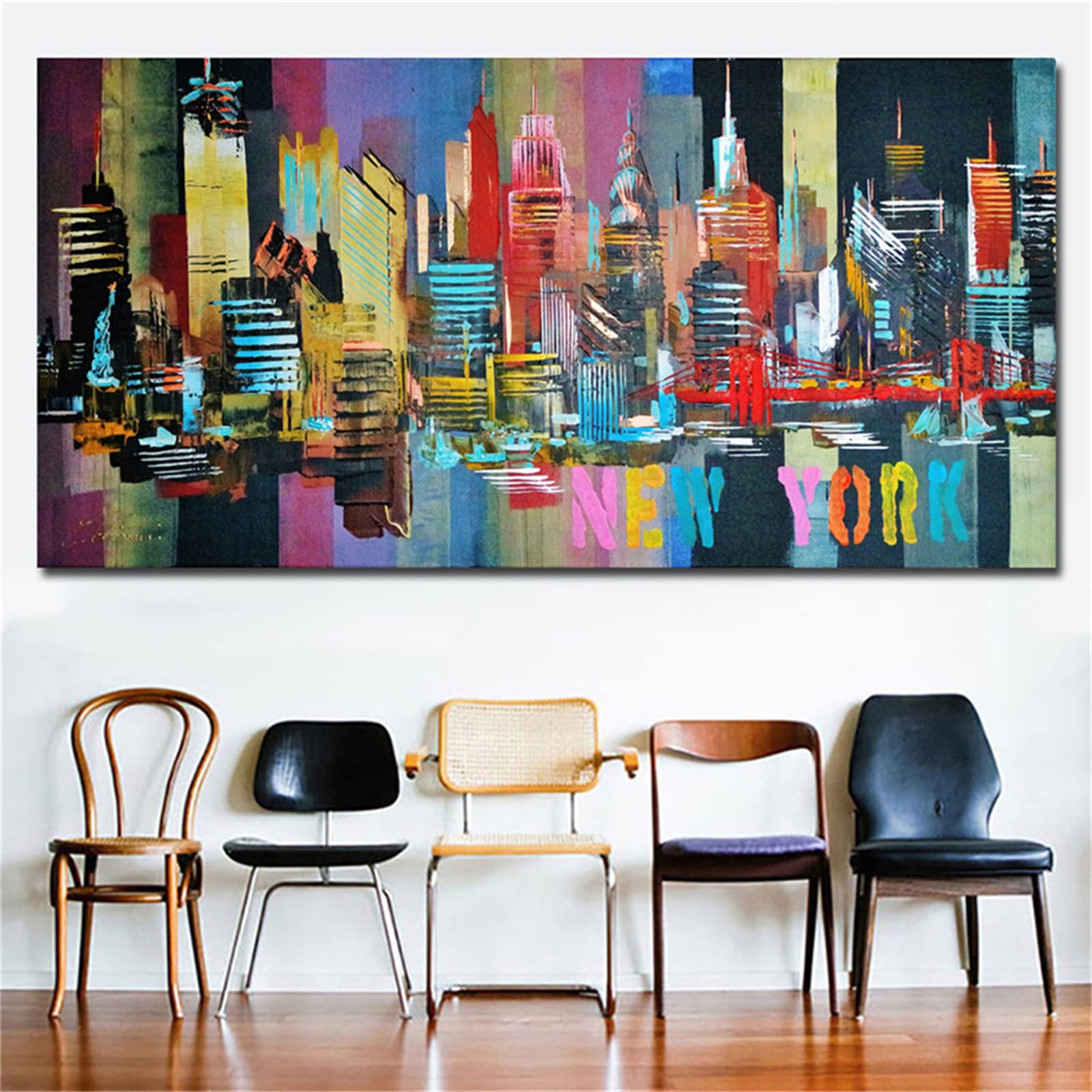 Broderie Diamant New York 40x80 Anti Stress - Peinture Diamant 5D DIY Kit Complet