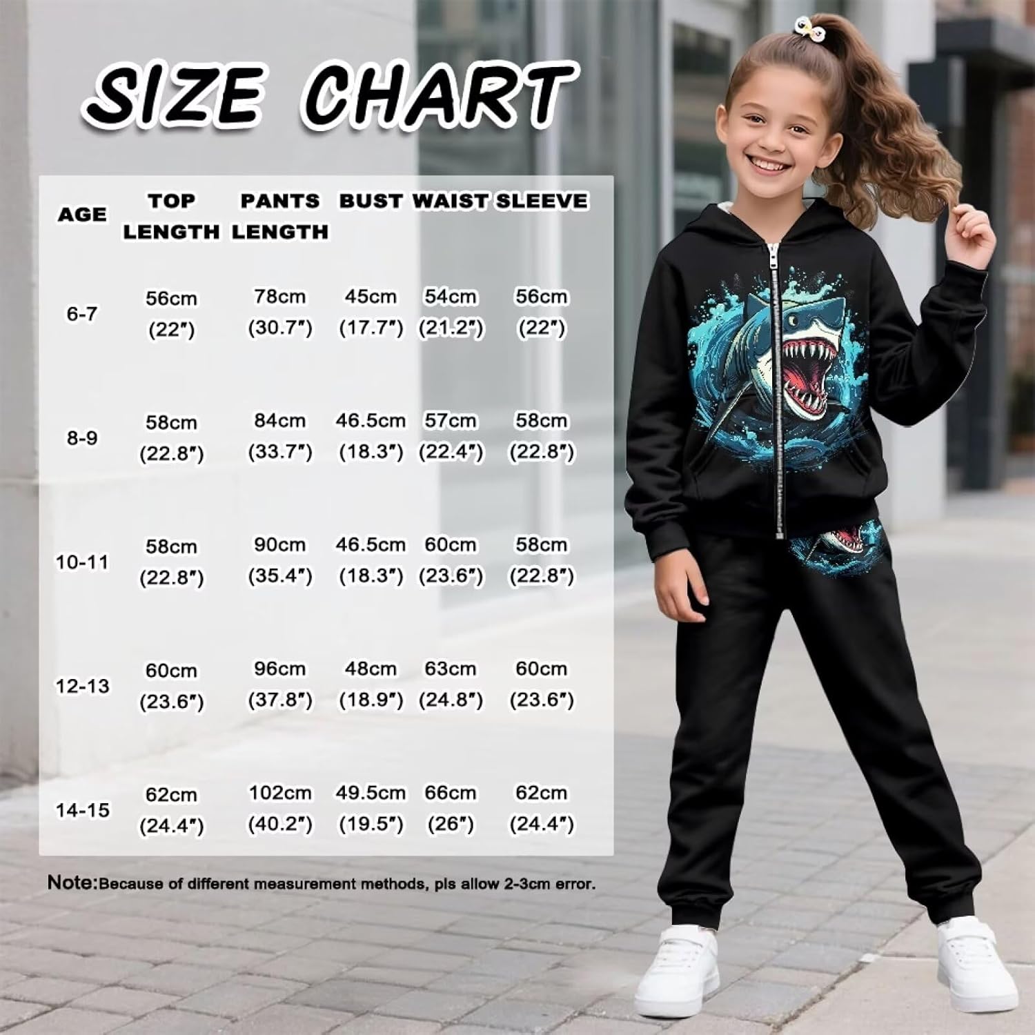 Boys Tracksuit Set 2 Piece Athletic Kids Zip Up Sweatshirts and Jogger Pants with Pocket 6-15 Years Old