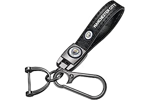 Manchester City Leather Keychain