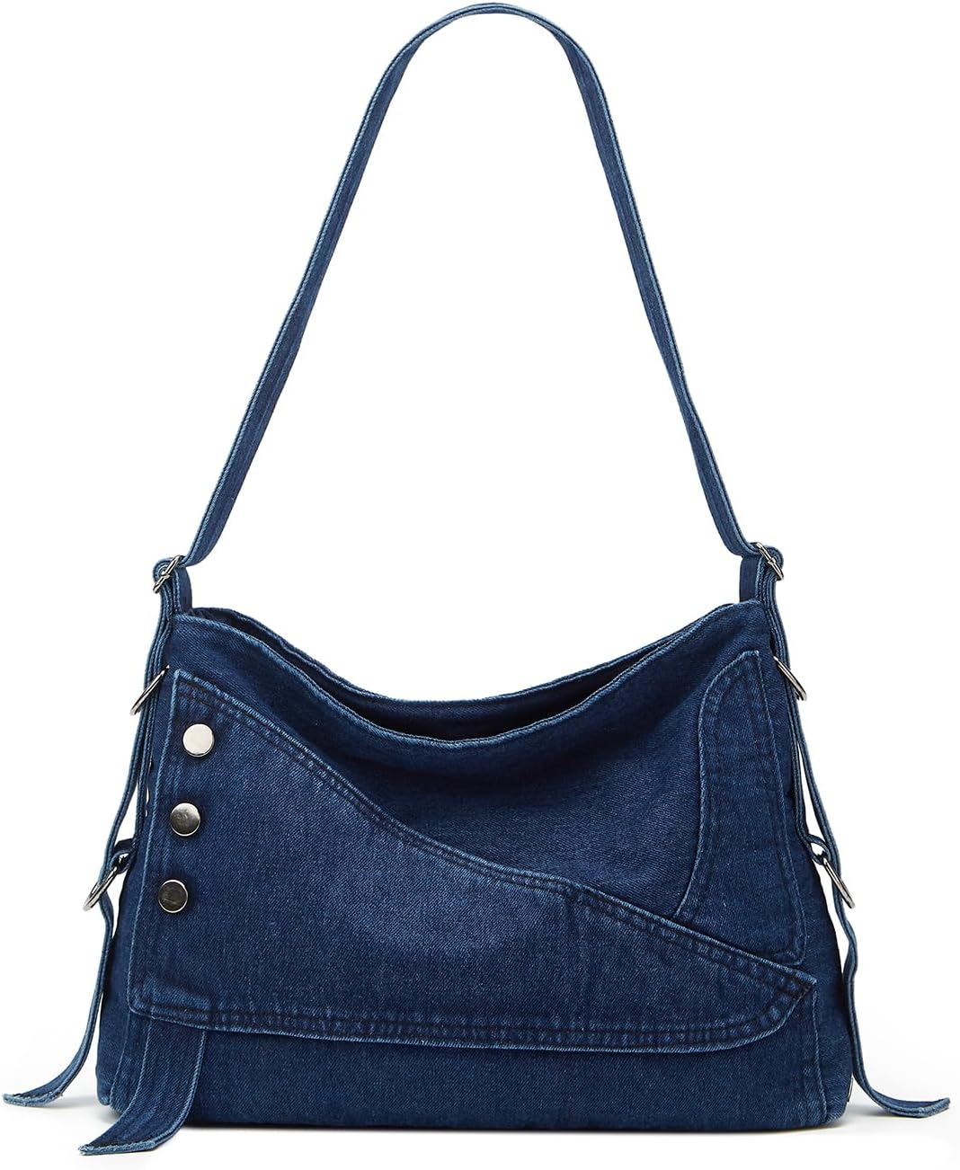 Large Capacity Denim Purses Retro Crossbody Bag Hobo Handbags Roomy Tote Bags 2026