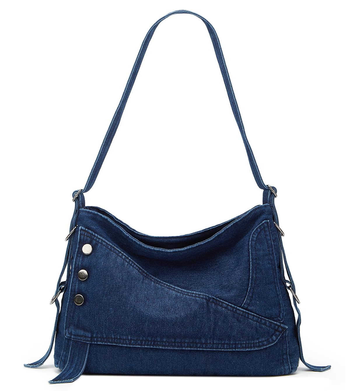 Large Capacity Denim Purses Retro Crossbody Bag Hobo Handbags Roomy Tote Bags 2025