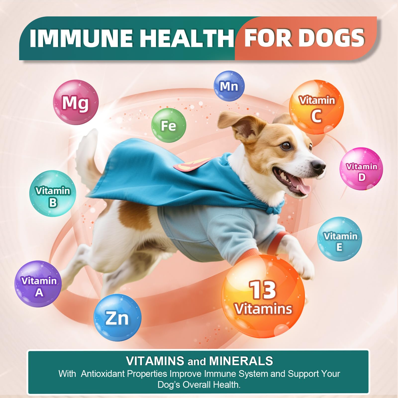 Dog Multivitamin, Dog Vitamins and Supplements, Multivitamin for Dogs with Glucosamine, Probiotics & Omega 3 for Joint, Digestive, Skin, Coat and Immune Health, Chicken Flavor - 180 Bites - image 8