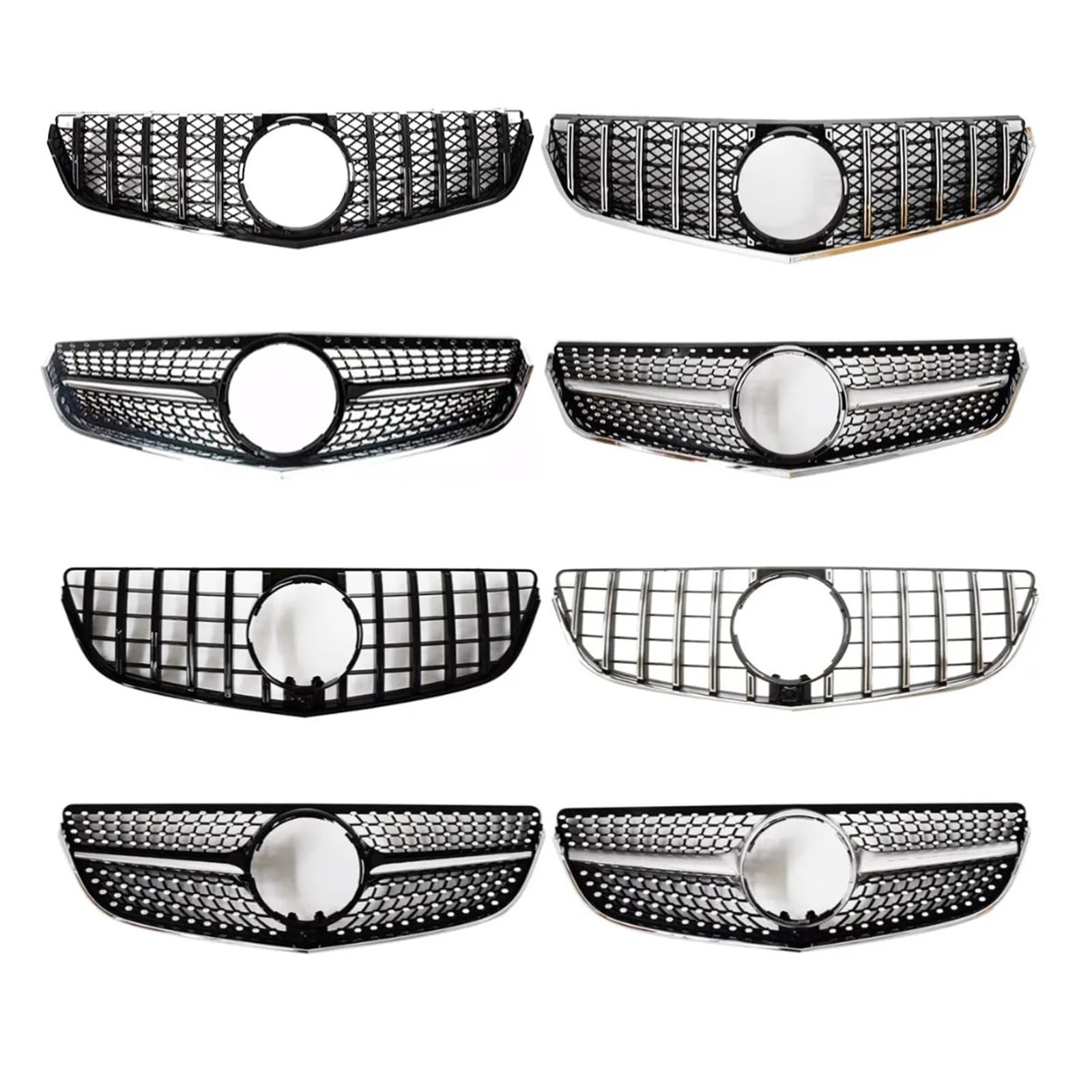 Grille avant GT Style pour Benz E Coupe W207 C207 2009-2012 calandre argentée