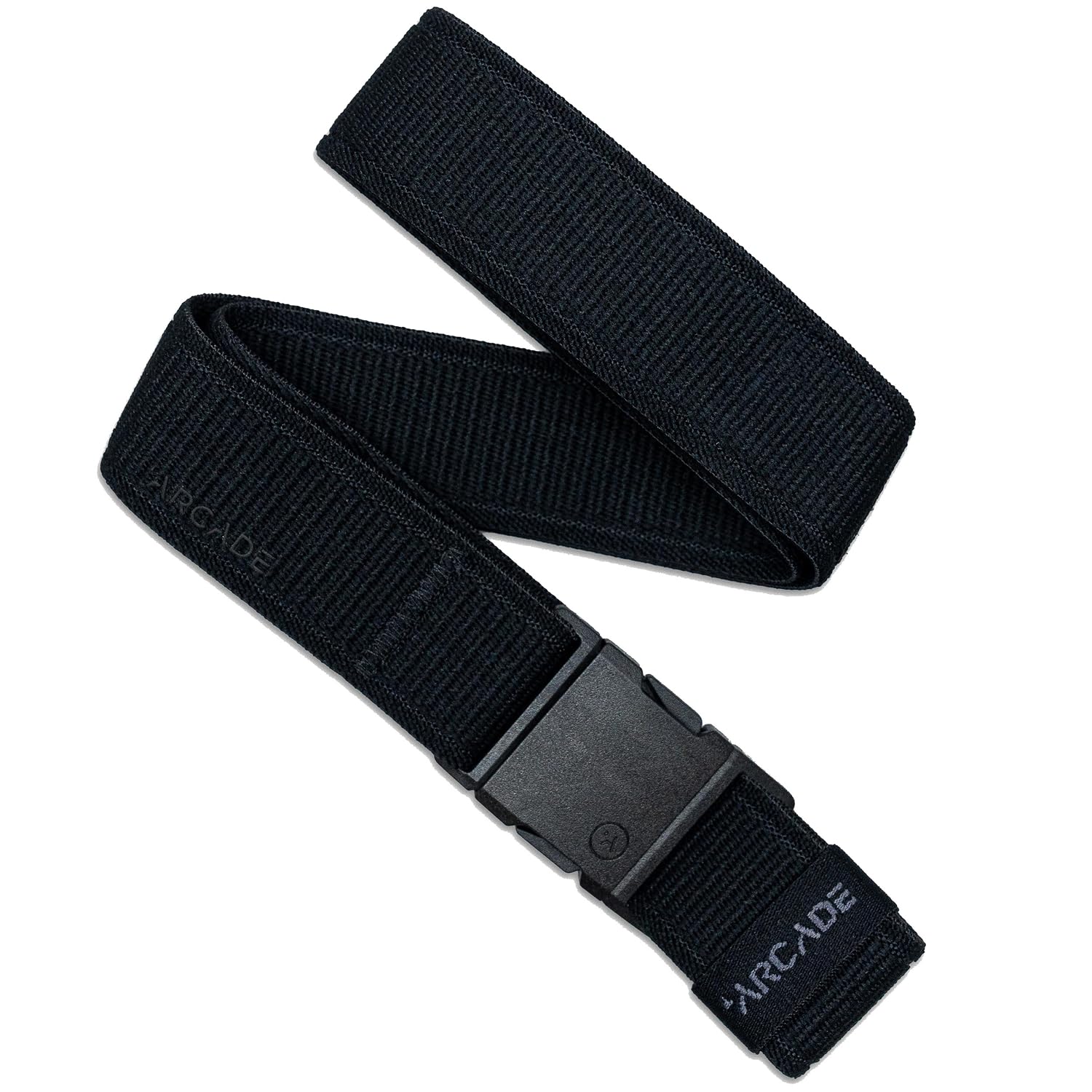 Arcade Belts Atlas Youth A2 Unisex Adventure Belt - Heavy Duty Elastic - Metal Free Buckle - Black