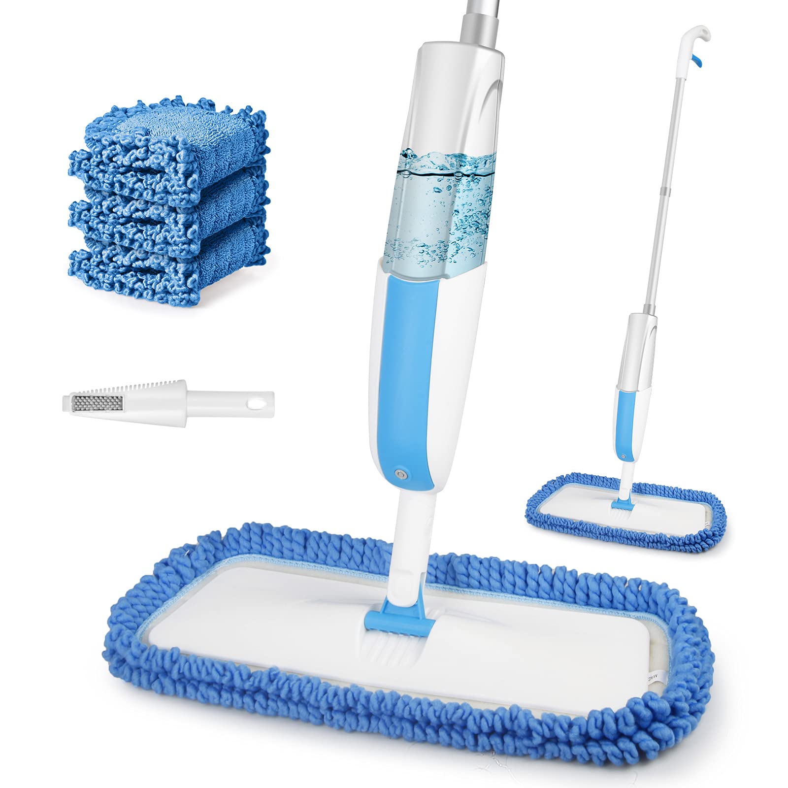 Buy Spray Mops for Floors FORSPEEDER Microfibre Hard Floor Mop with 3