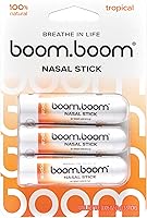 Vista 1 de BoomBoom Barra nasal Tecnología de flujo de vapor Sensación refrescante fresca Impulso natural del estado de ánimo Ingredientes simples