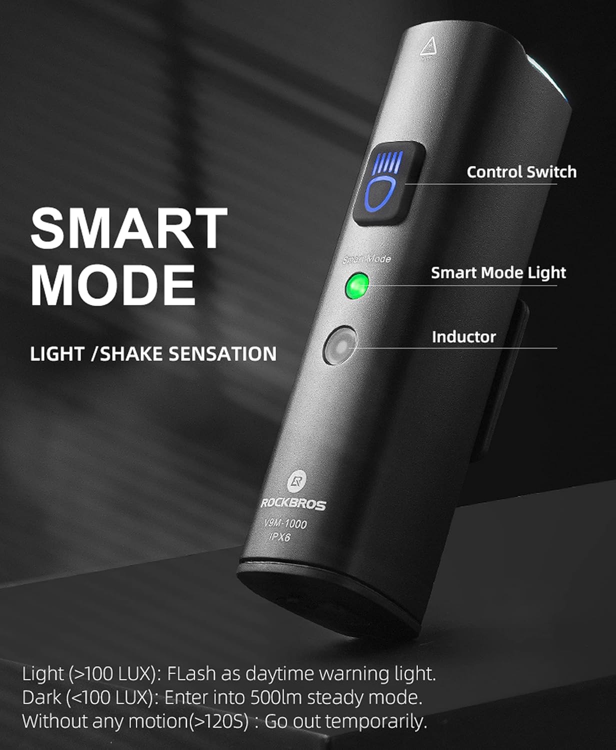 ROCKBROS V9M-1000/US USB Charging