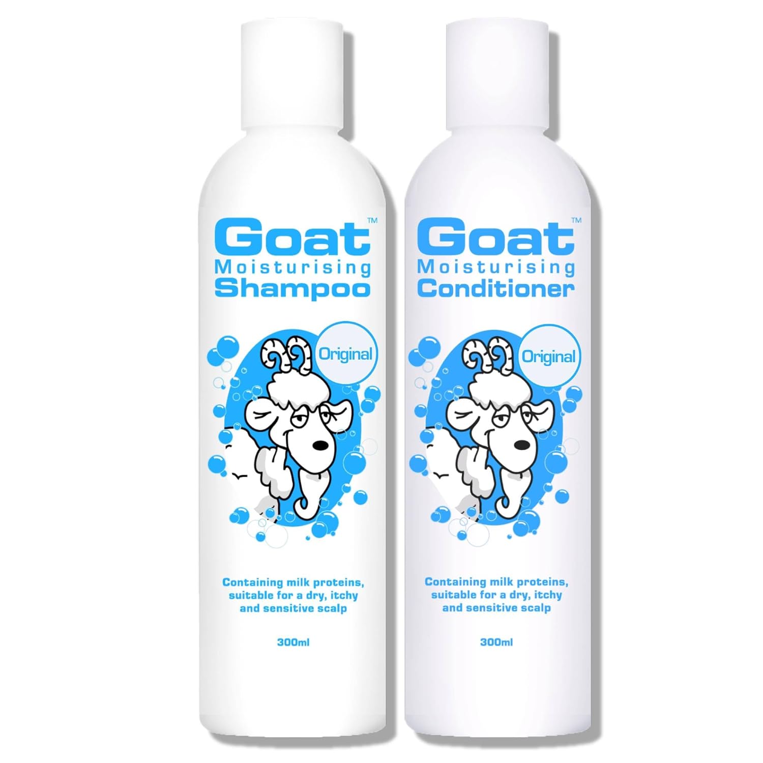 Goat Milk Soap Moisturizing Shampoo & Conditioner Value Pack - Sulfate, Paraben, and Petrochemical Free - Shampoo and Conditioner Set - Original