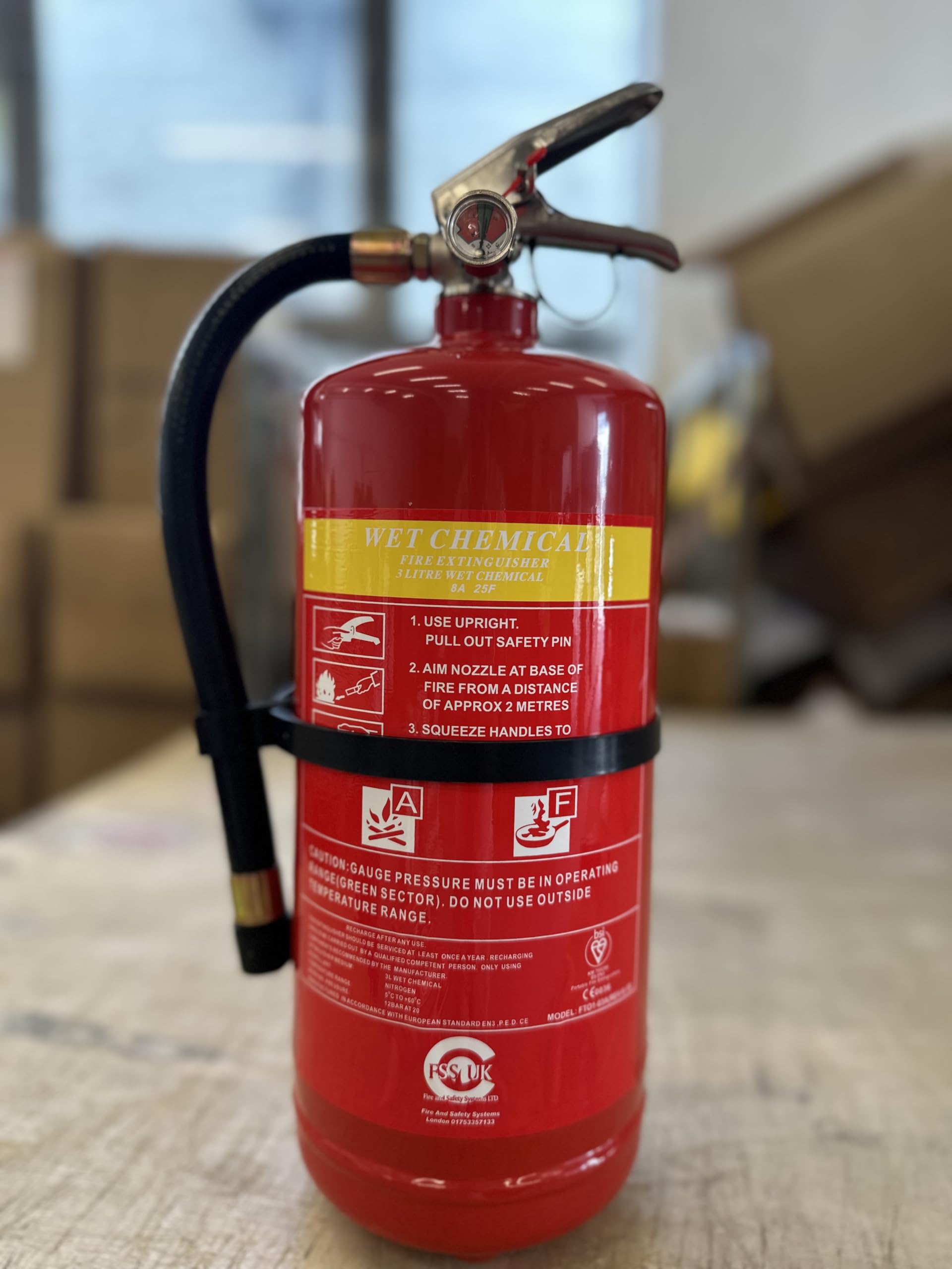 6 Litre FOAM (AFFF) Fire Extinguisher (6L/6LTR) - Bsi KITEMARKED