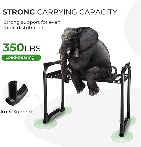 Miniatura 3 de Rodillero y asiento plegable para jardín, almohadilla de rodillas ampliada suave mejorada con rayas magnéticas, taburete de jardín con bolsas de