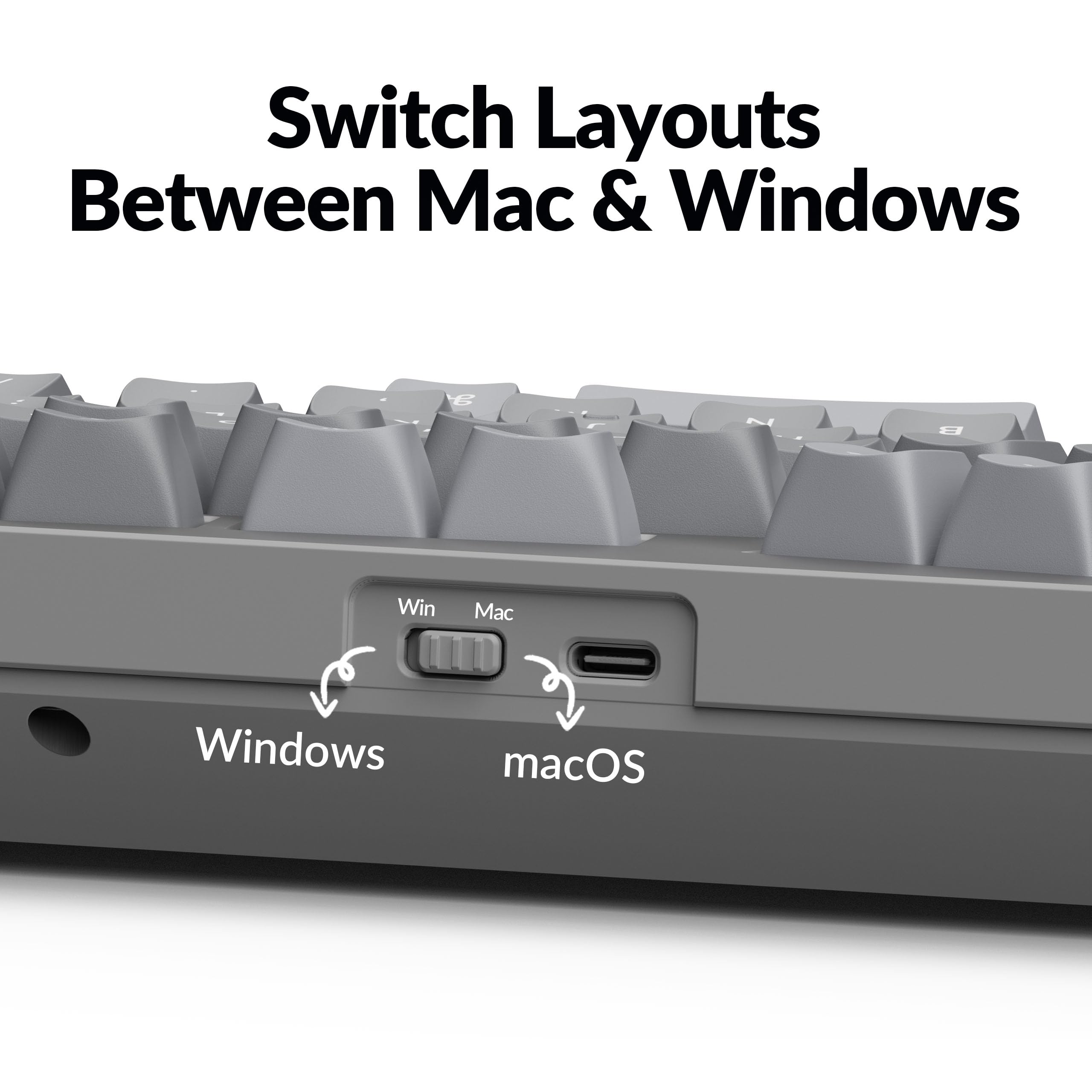 【Keychron】Q10 QMK/VIA キーボード US配列 シルバー Amazon.com: Keychron Q10 Wired Custom Mechanical Keyboard Knob