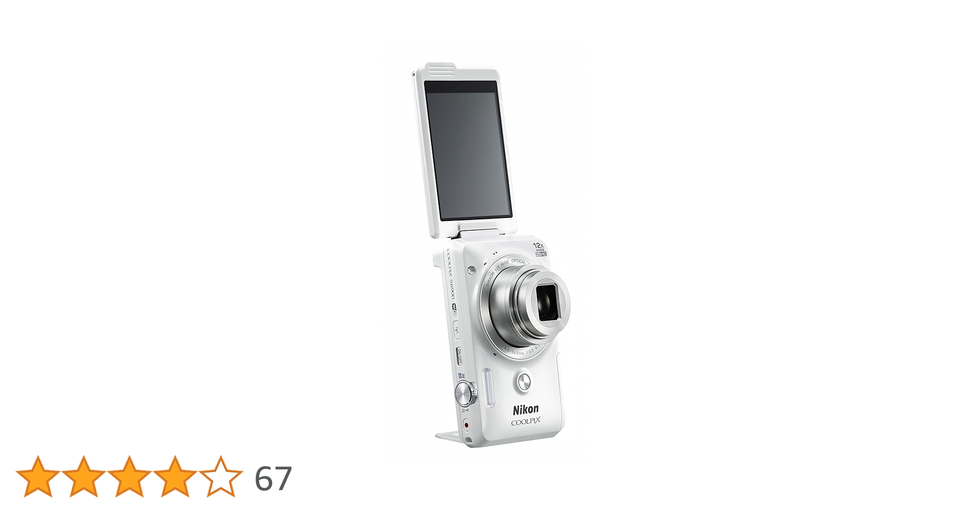 Nikon COOLPIX S6900 16MP Digital Camera with 12x Zoom, Natural