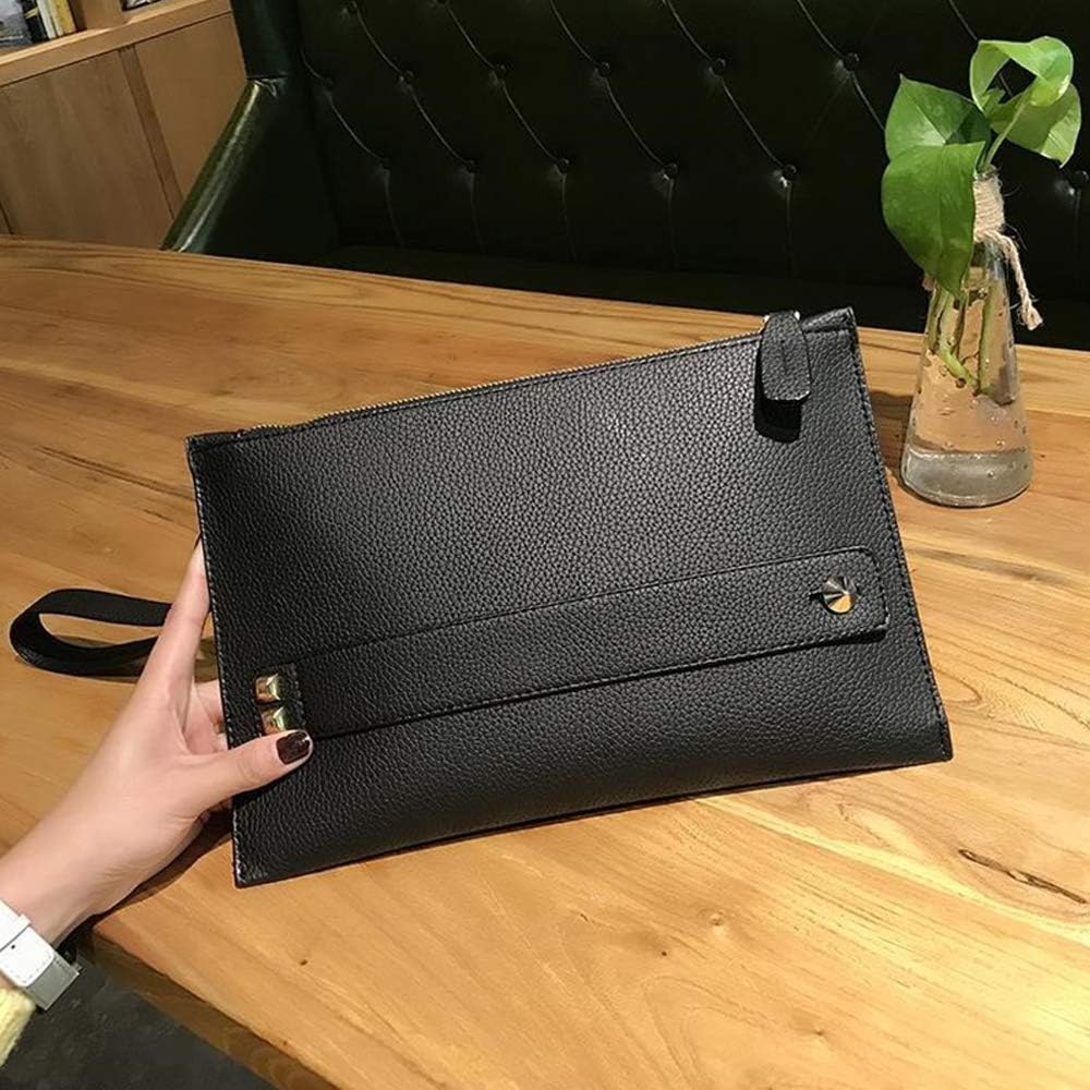 NIGEDU Women Envelope Clutch Bag PU Leather Female Day Clutches Large Purse Evening Bags with Wrist Strap - Image 4