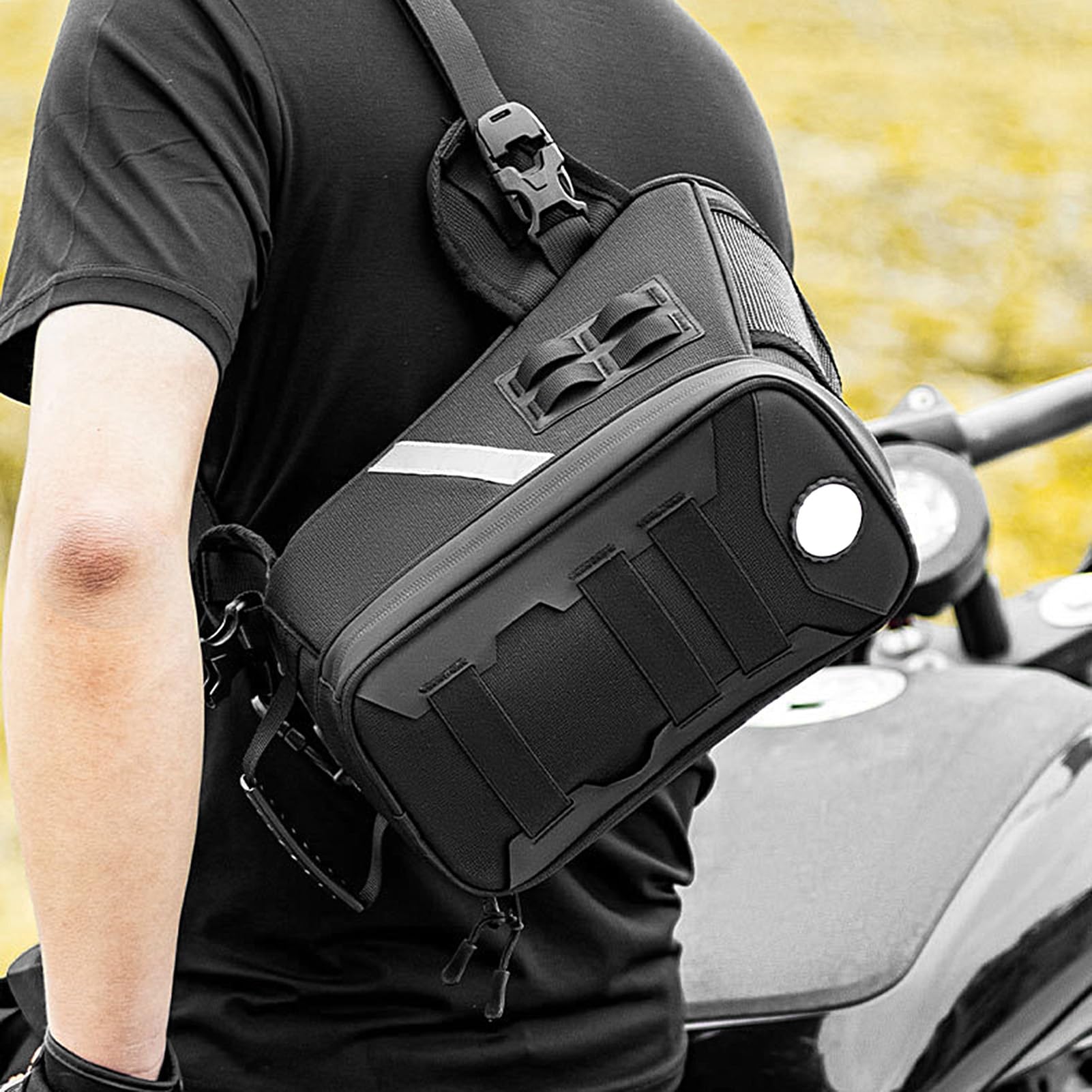 Torba Motocyklowa do Przechowywania 5L Odblaskowy i Antypoślizgowy Uchwyt z