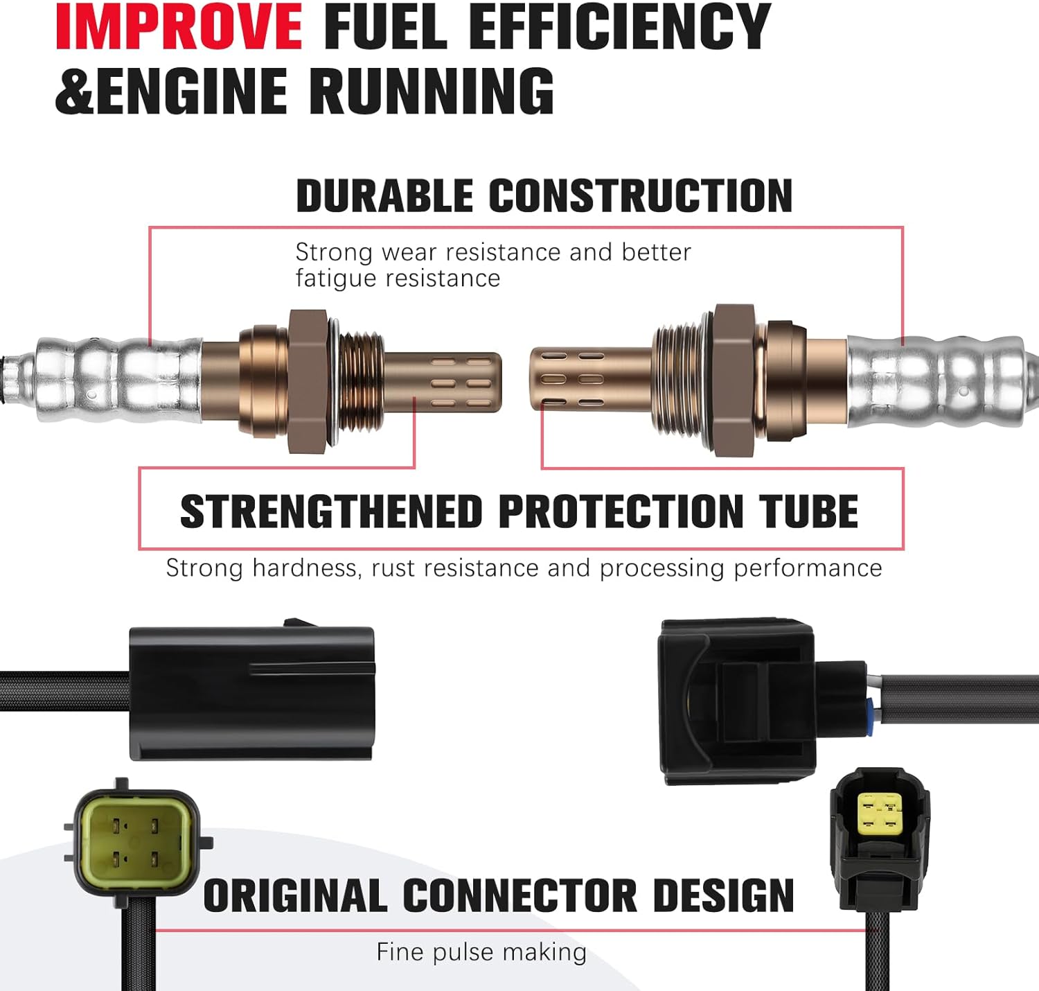 O2 Oxygen Sensor Upstream and Downstream Compatible with for Mazda MPV 2000-2001 SG1849 SG1408