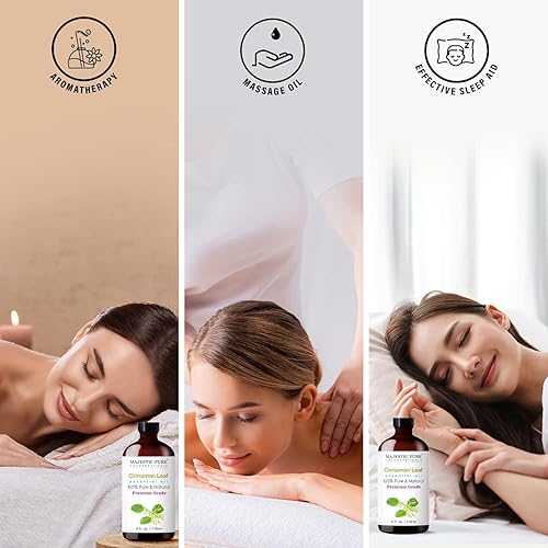 Miniatura 5 de Majestic Pure - Aceite esencial de canela de grado terapéutico aceite puro y natural de calidad prémium 4 onzas líquidas