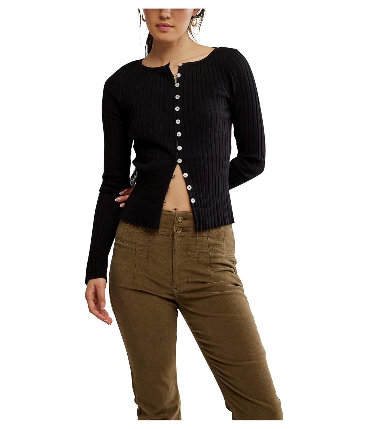 Free People womens Tilly Long Sleeve Cardi