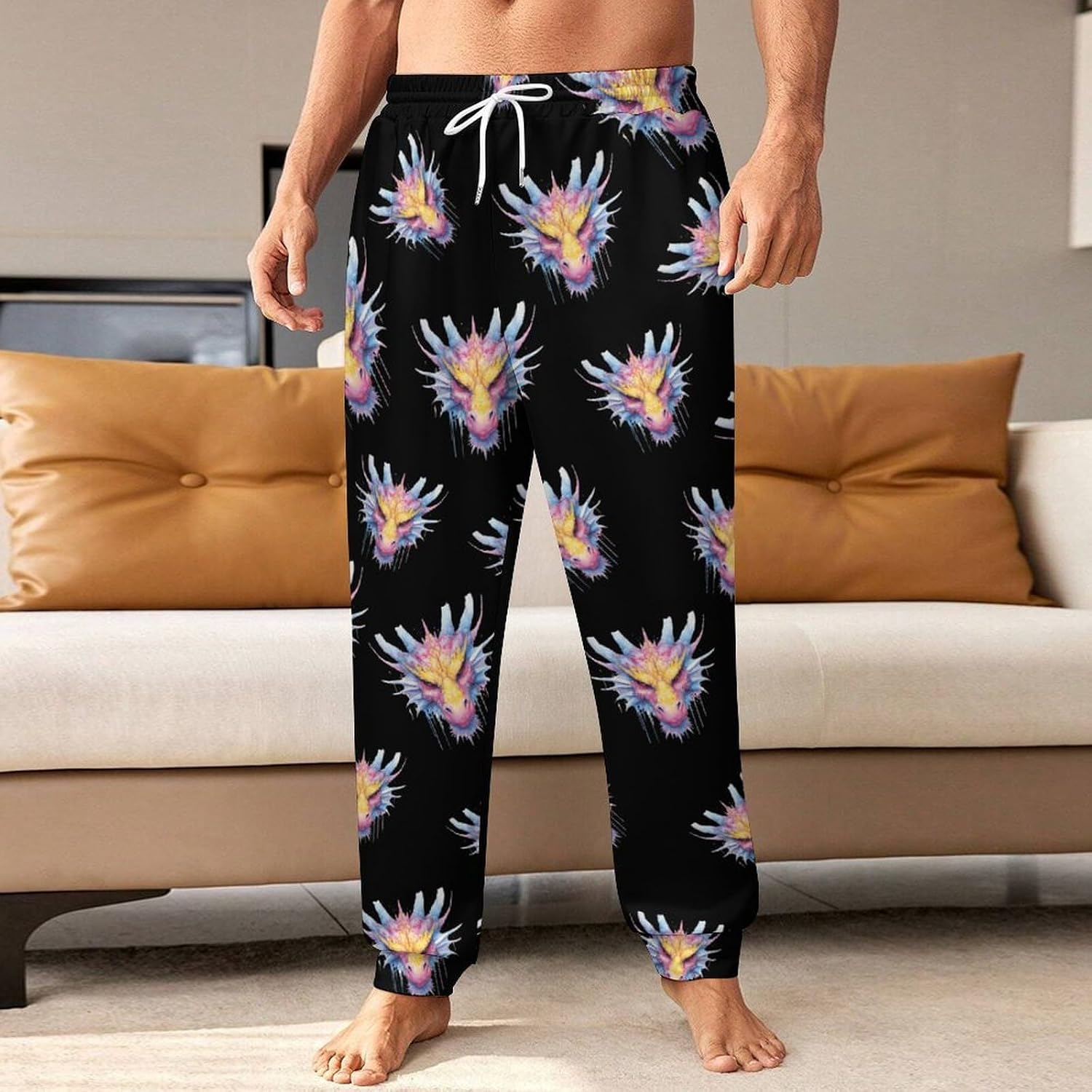 Colorful Dragon Casual Men's Sweatpants Lounge Pant 4X-Large
