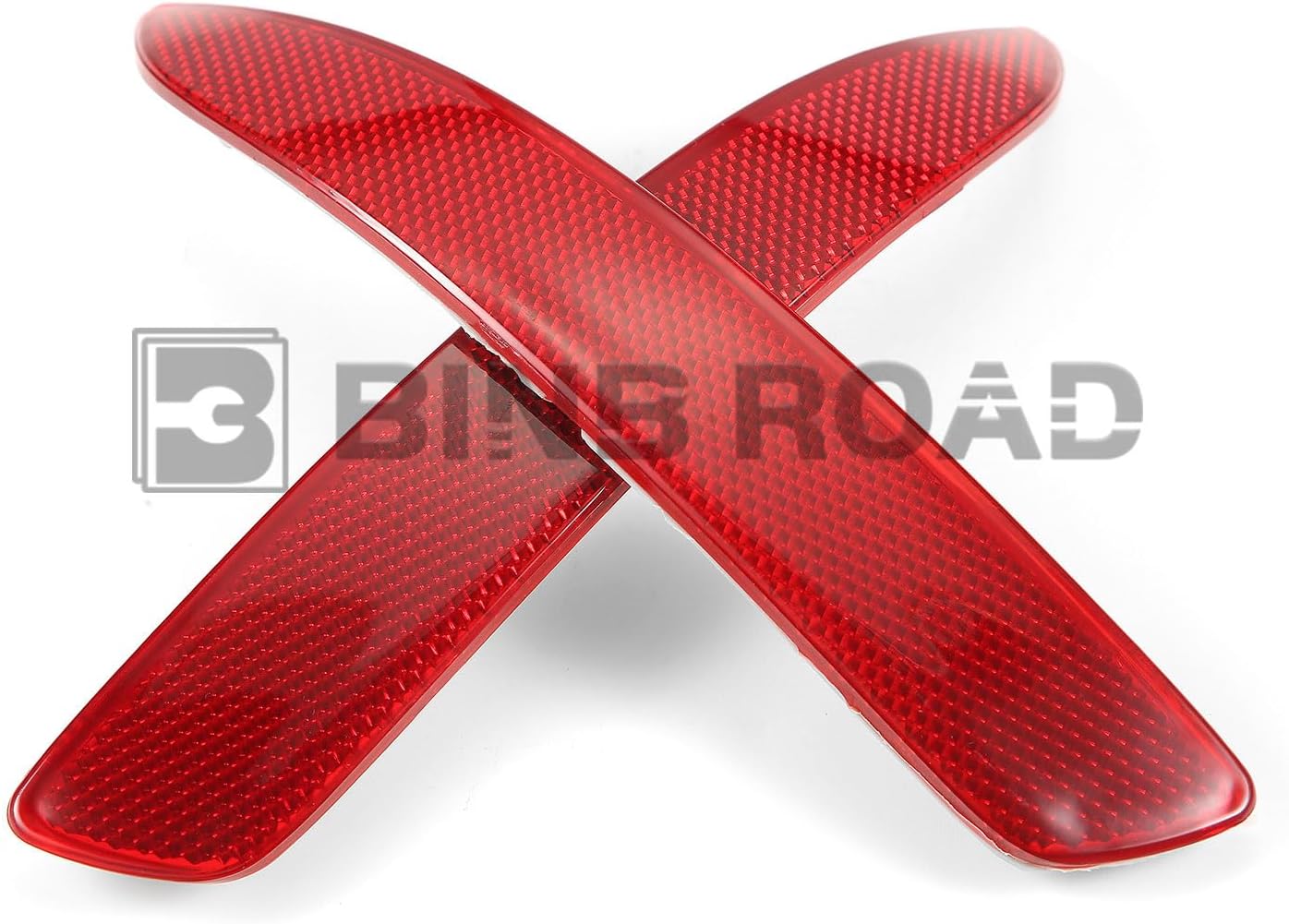 1 Pair Car Rear Bumper Reflector Strip Cover Trim Driver Side + Passenger Side Compatible with BMW X5 E70 2006-2013,Left+Right (Replaces 63217158949 + 63217158950)