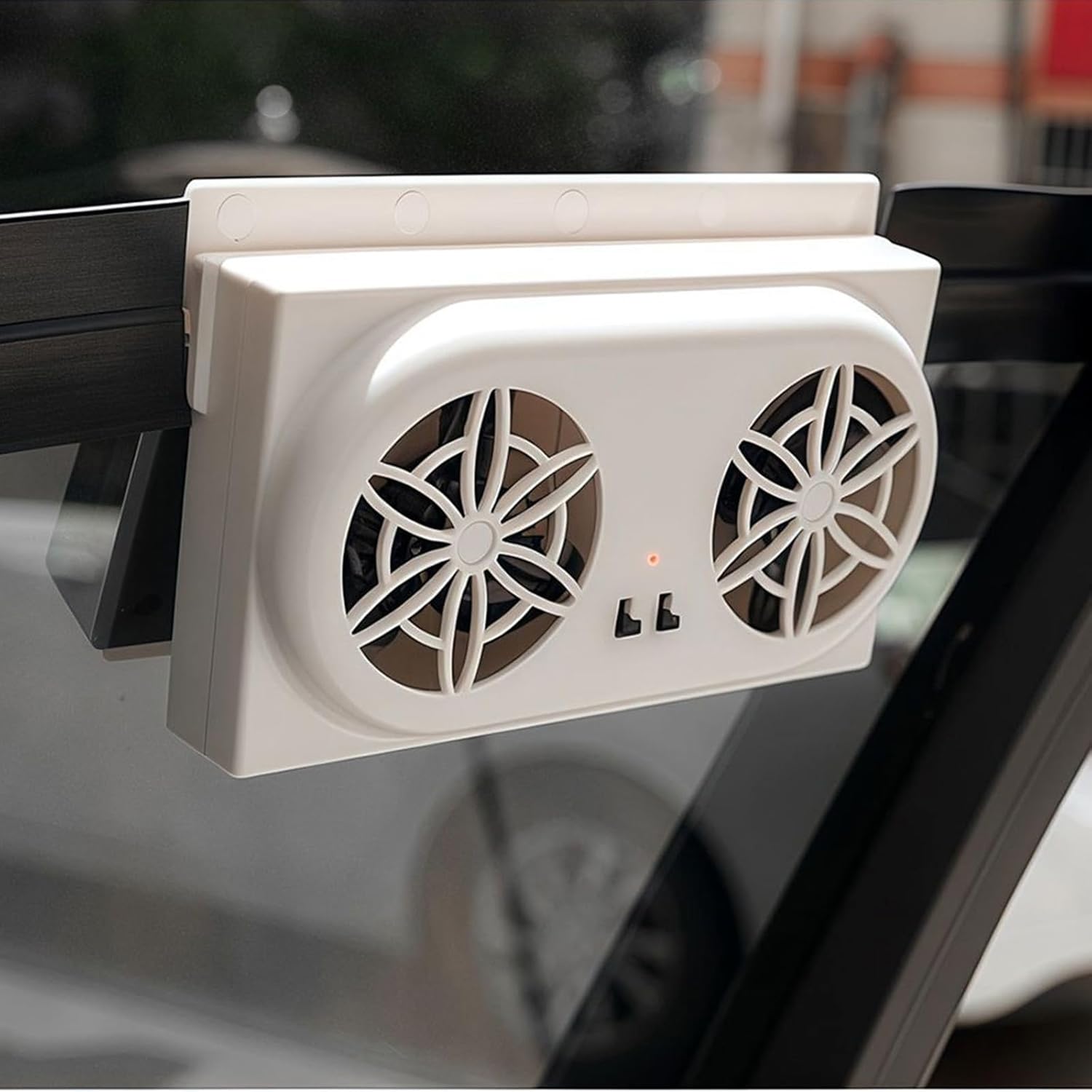 ABS Solar Powered Vehicle Ventilator Energy Efficient Air Circulation Systems For Hot Weather Car Interior Vehicle Fan