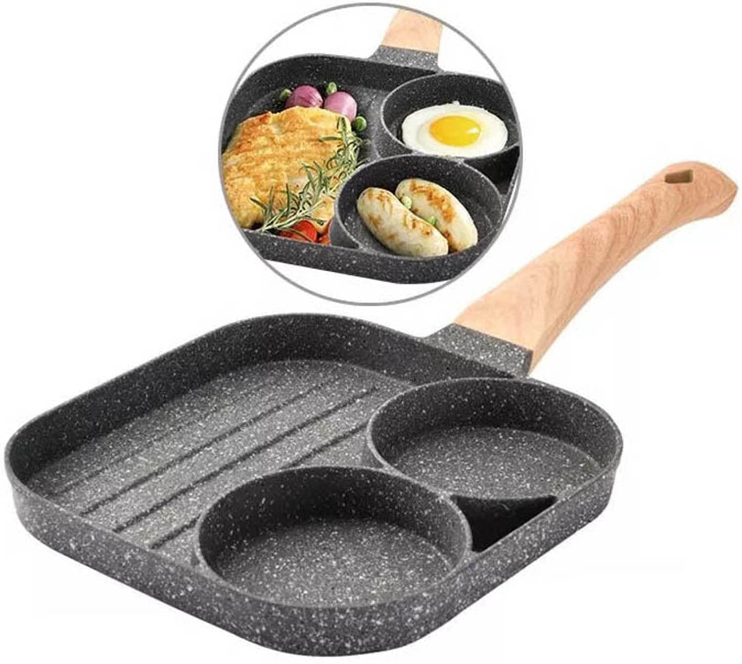 Nonstick Frying Pan - Multi-Function Egg & Steak Pan For All Stovetops