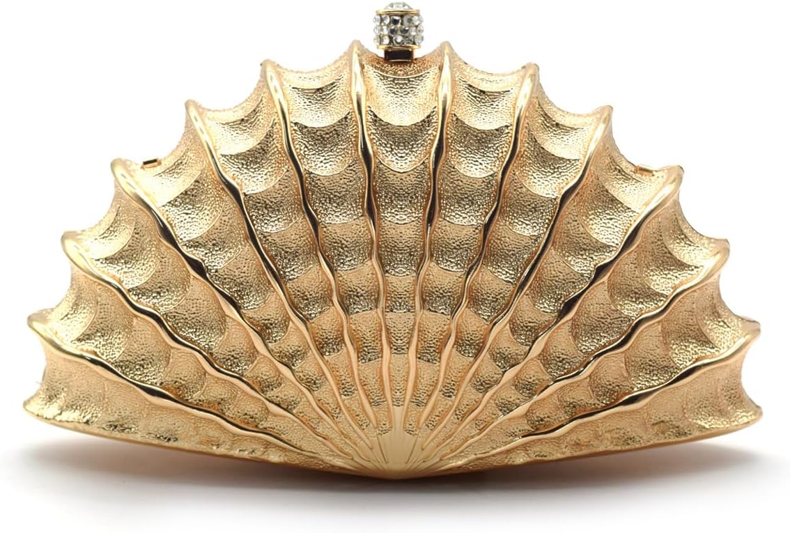 Evening Clutch Purse for Women, Wedding Guest Clutch Metal Chain Crossbody Shoulder Bag, Rhinestone Purse