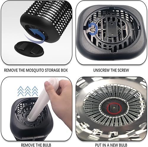 Miniatura 3 de Bombilla de repuesto para la mayoría de los exterminadores de insectos de 15 W con base de 4 pines, bombilla de repuesto para exterminador de