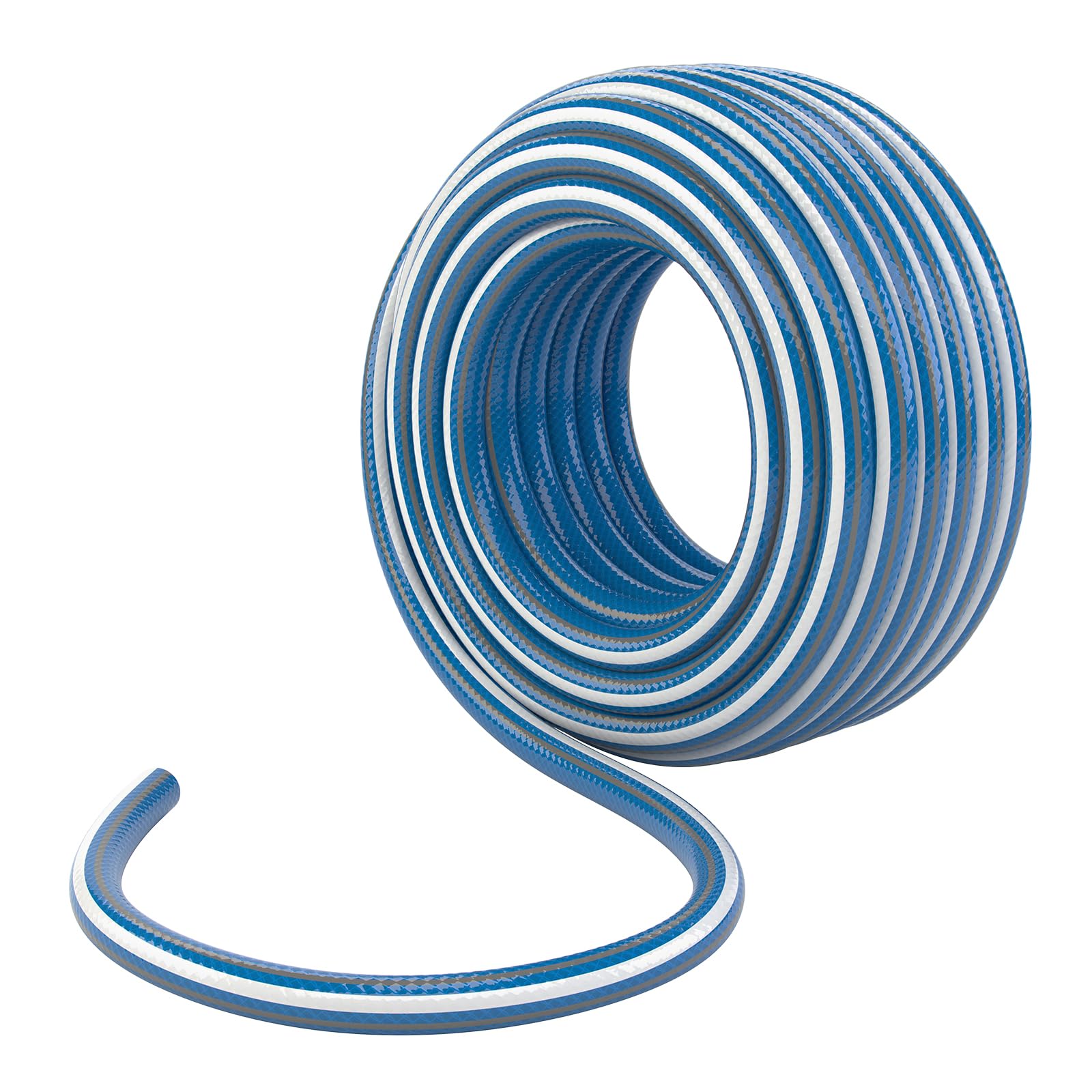 PALISAD LUXE Wąż Ogrodowy 50 M, 1/2" (12,5 Mm), 6-Warstwowy, Niebieski – Bez Ftalatów, Do Wody Pitnej, Ciśnienie 12 Bar, Wzmocnienie Tekstylne, Odporny Na Mróz I UV