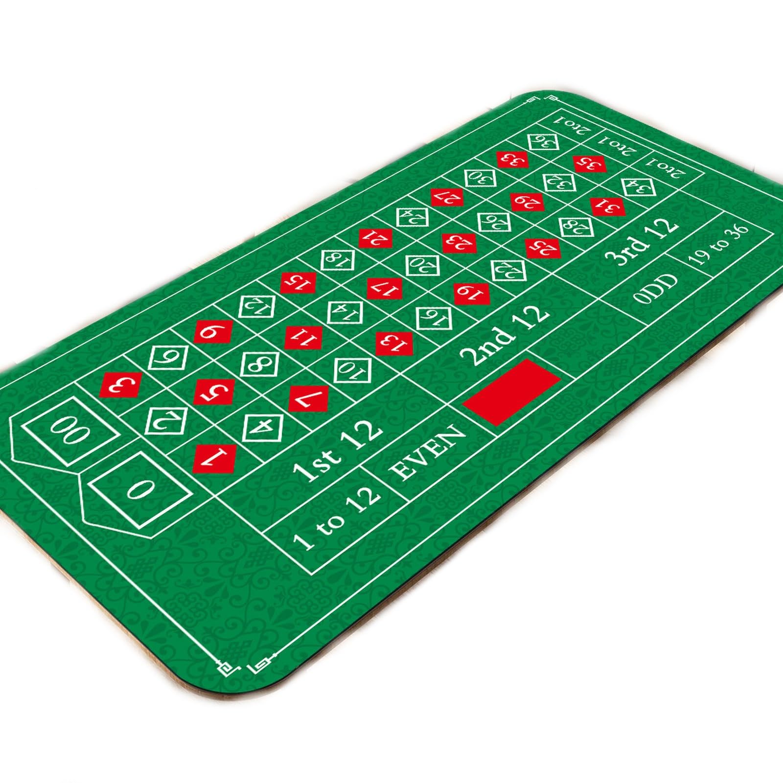 Tovaglie Tappetino da Tavolo Poker Texas Hold'em Antiscivolo Extra Large Baccarat-cubi Nero Blu-90 * 180 Cm
