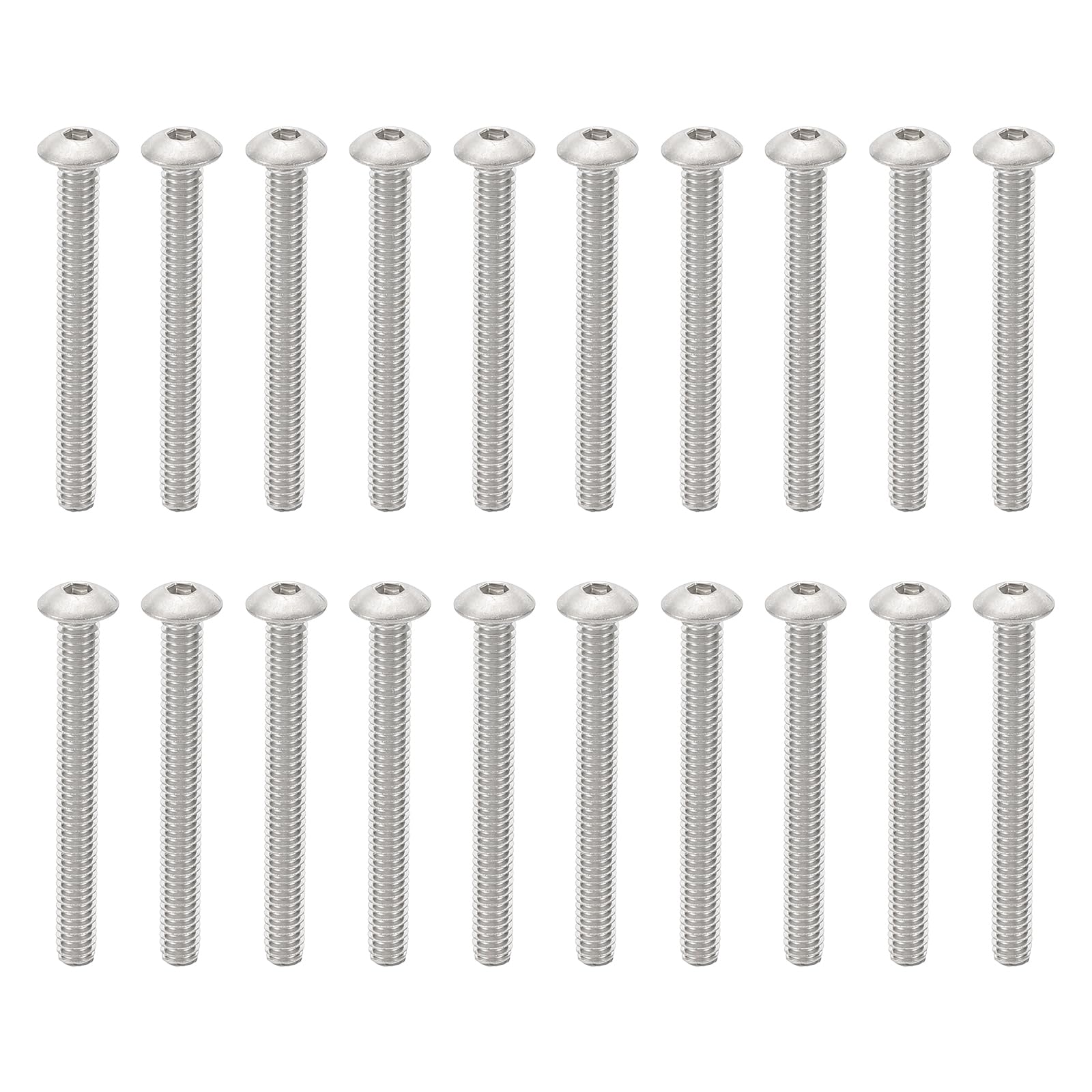 PATIKIL #8-32 * 1-1/2" Button Head Socket Cap Screws