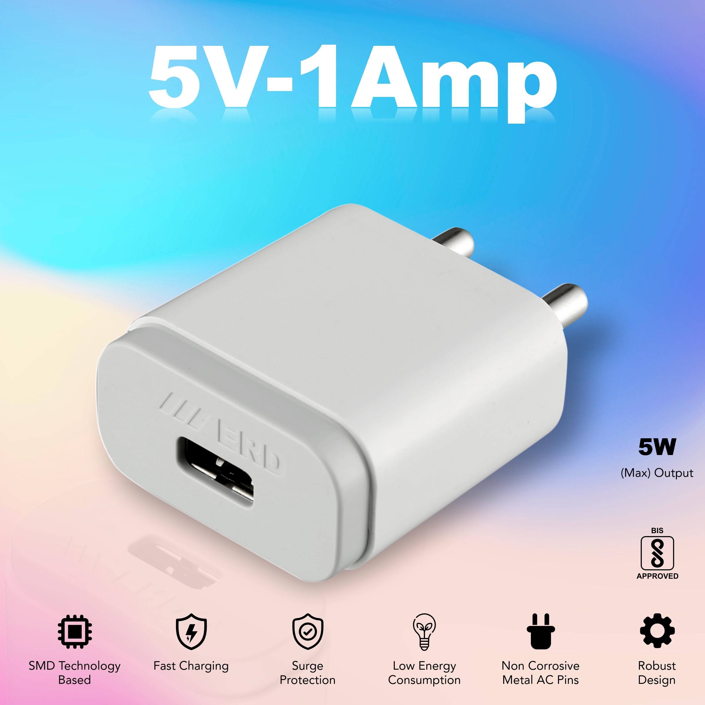 Erd Tc 11 5v 1amp Mobile Phone Wall Charger 1m Desertcart Cyprus