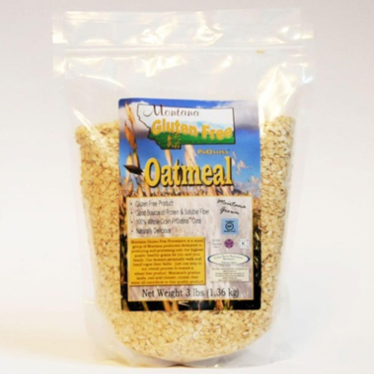 Montana Gluten Free Raw Oatmeal, 3 Pound