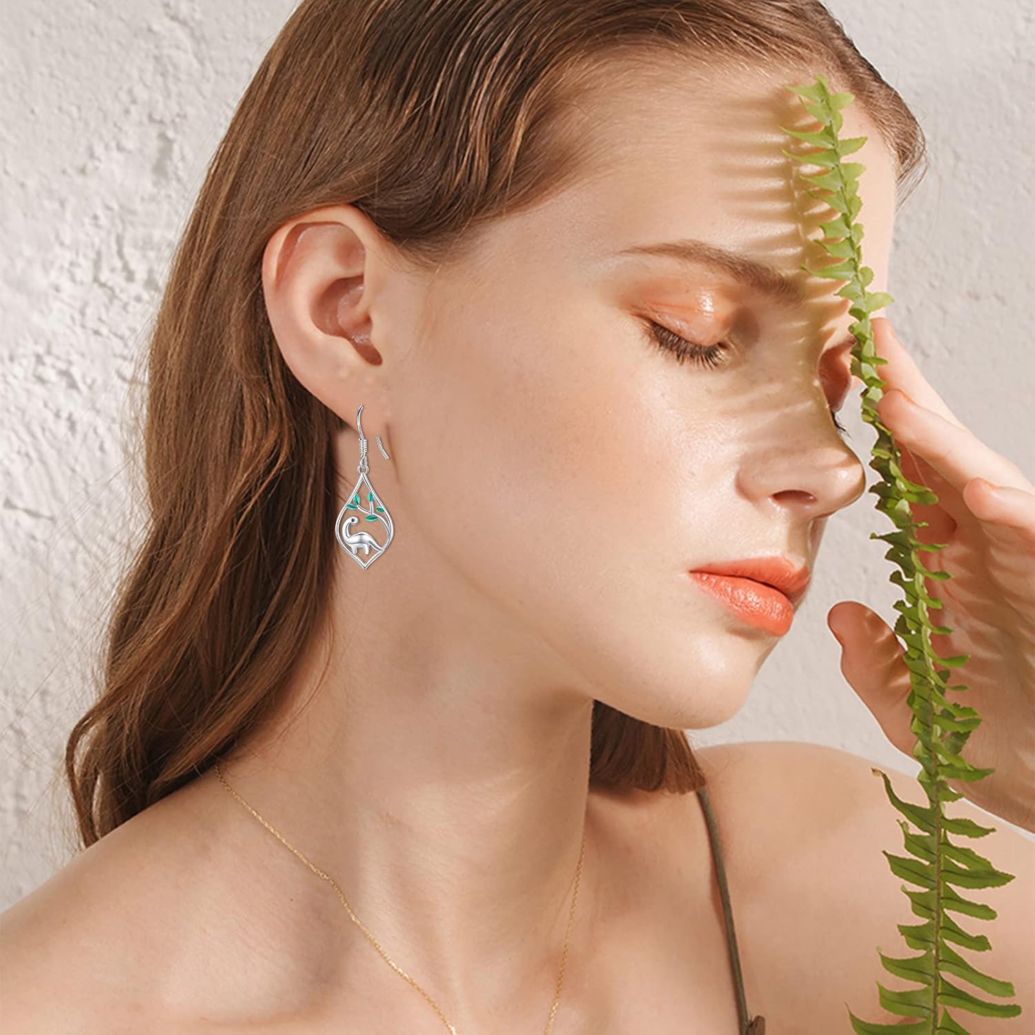 TUGHRA Hypoallergenic Earrings Sterling Silver Dangle Drop Earrings Cute Animal Earrings for Sensitive Ears Birthday Gifts for Women Christmas Day Jewelry Present - Image 5