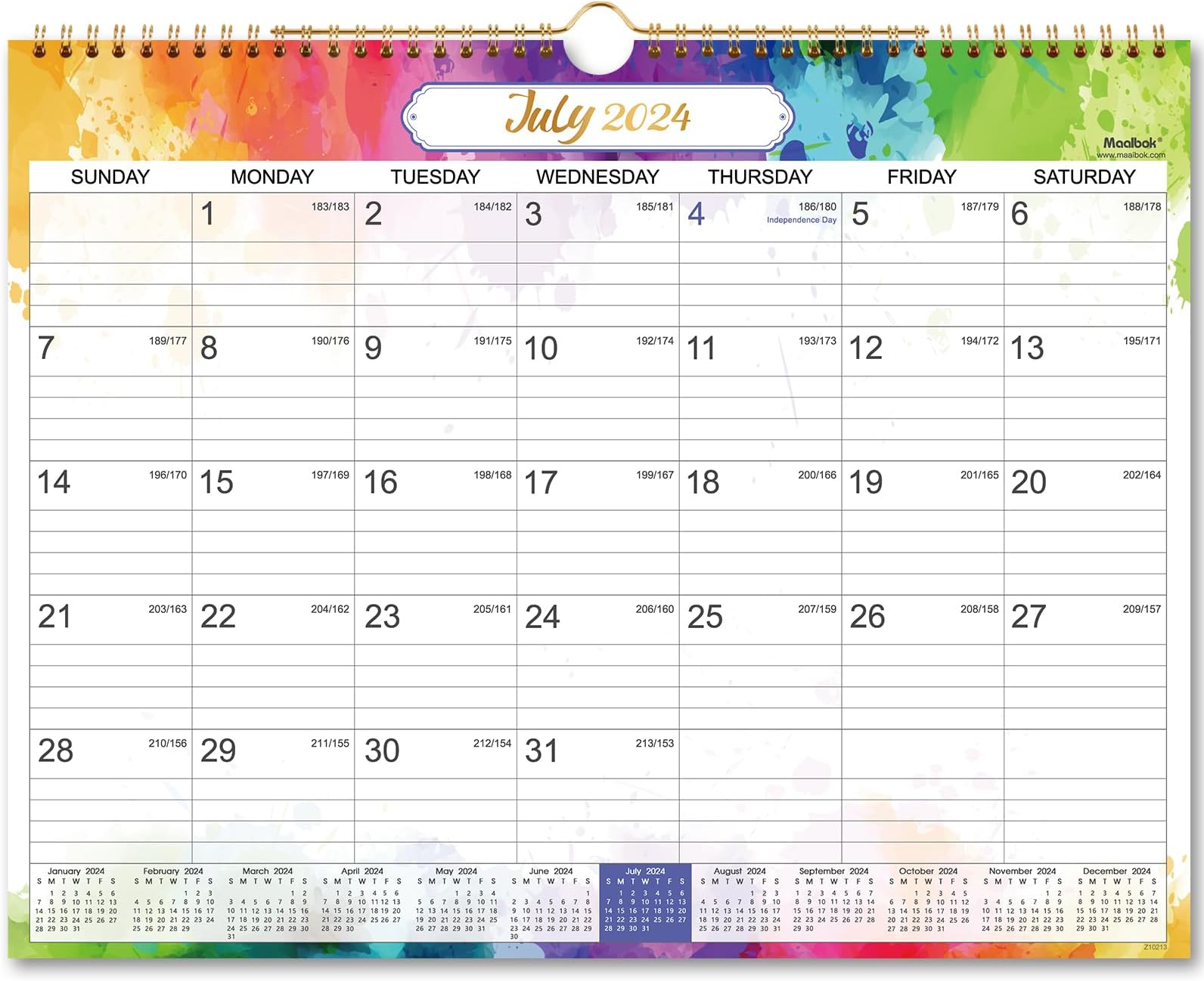 20242025 Wall Calendar Jul. 2024 Dec. 2025, Calendar