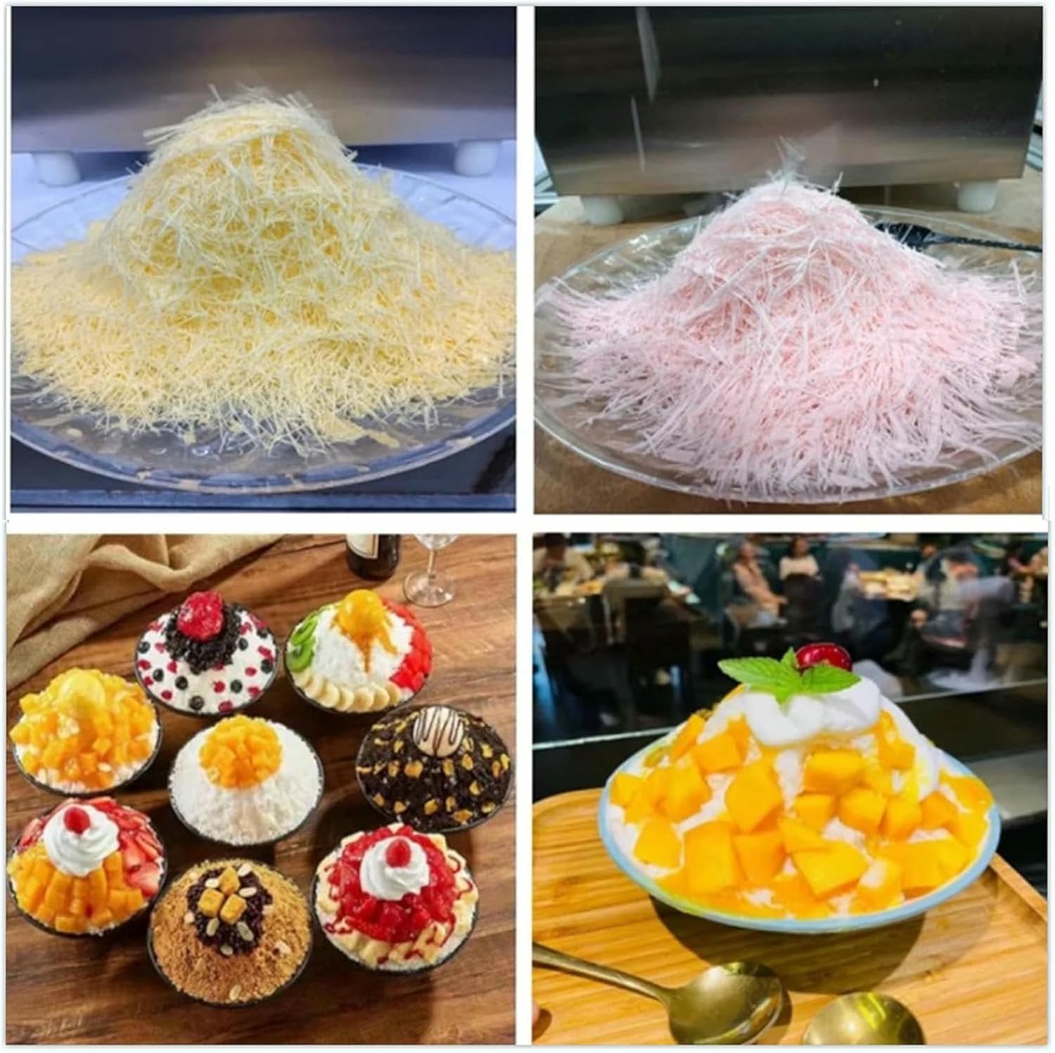 Snowflake Ice Machine, Korea Bingsu Snow Ice Maker, Shaver Machine, Snowflake Ice Crusher Machine, 220v (180KG)