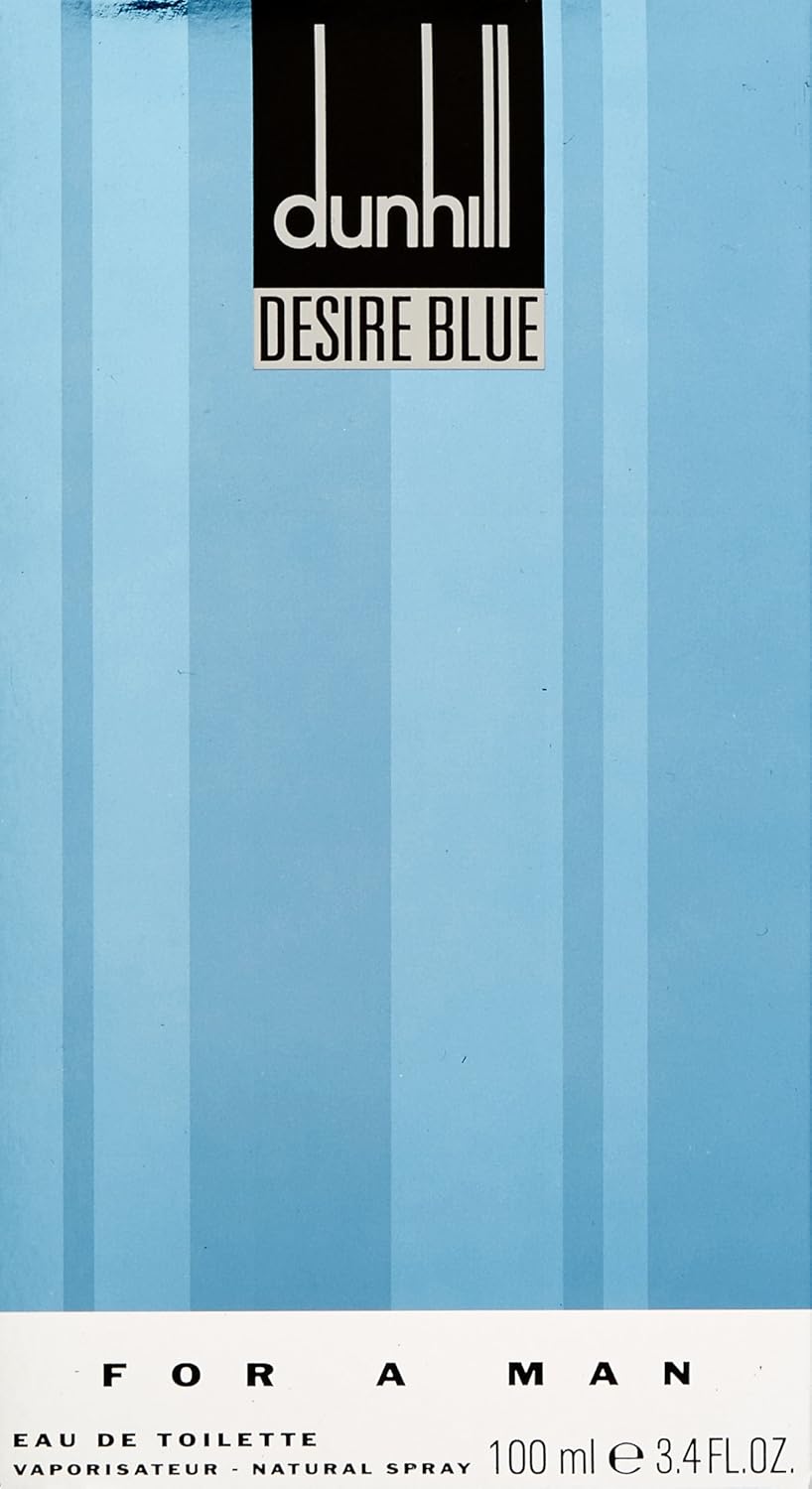 Alfred Dunhill Desire Blue London Eau de Toilette Spray for Men, 3.4 Ounce