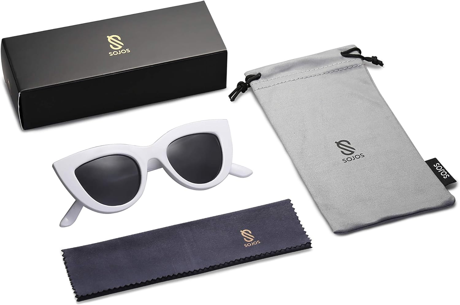 SOJOS Retro Small Vintage Cat Eye Sunglasses for Women Cute Fashion UV400 Sunnies SJ2939 - Image 6