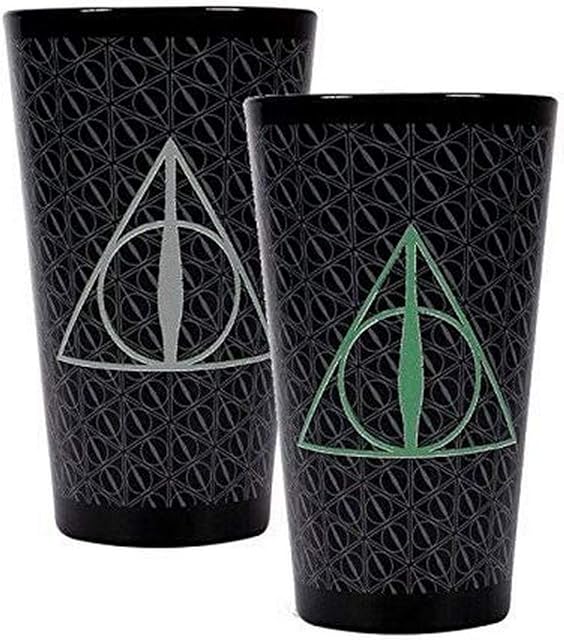 Harry Potter Cold Changing Large Glass - Deathly Hallows