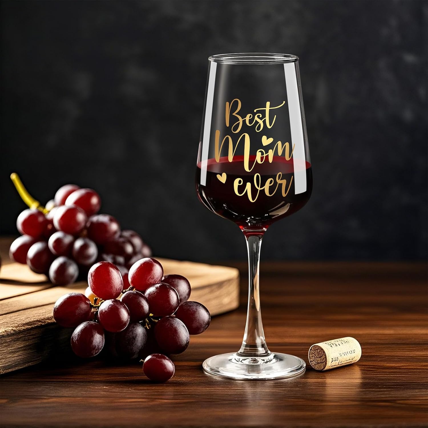 Gifts for Mom, Moms Birthday Gift Ideas, Mothers Day Gifts for Mom Wife Women, Funny Happy Birthday Gift for Moms Mama - 15.5 Oz Wine Glass - Image 5