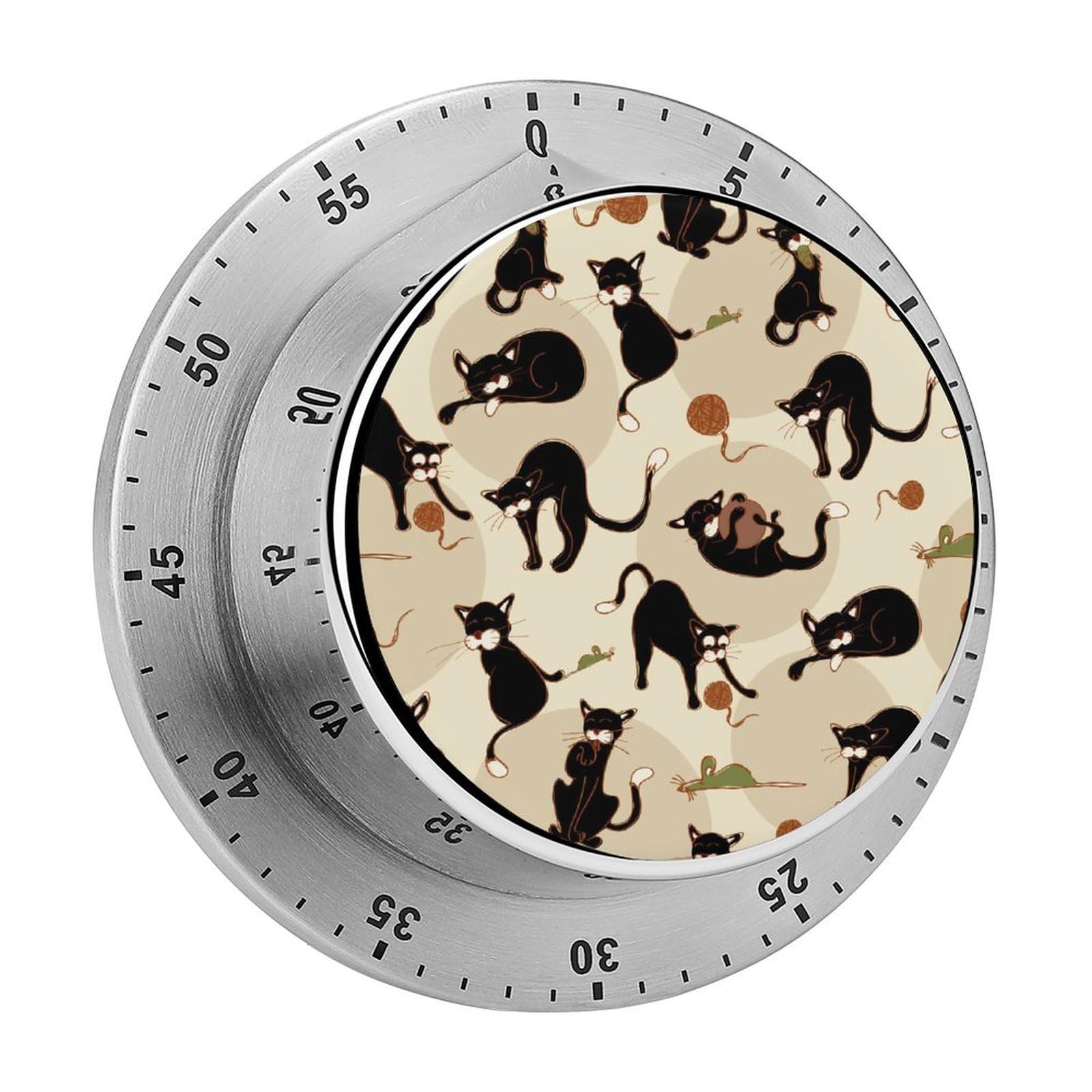 Minuteur de cuisine numerique chat noir pour ne plus jamais rater vos cuissons