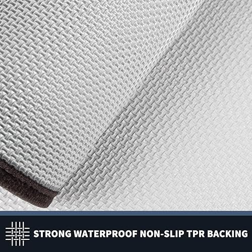 Miniatura 4 de PURRUGS Tapete para puerta de Dirt Trapper de 32 x 48 pulgadas, antideslizante, lavable a máquina, rascador de zapatos, alfombra de bienvenida súper