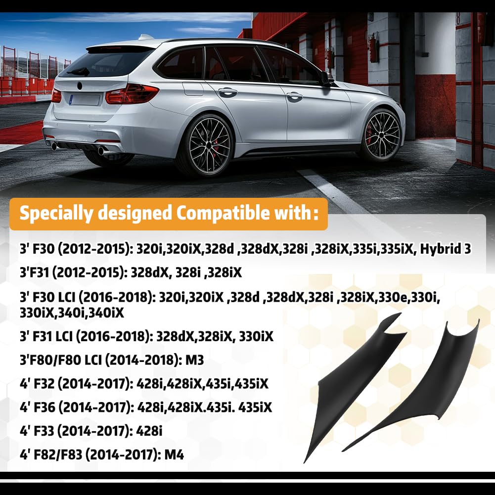 Klamka wewnętrzna BMW serii 3 F30 F31 F34 F80 320 328 330 335 M3 2012-2018 serii 4 F32 F33 F36 F82 F83 428 435 M4 Czarny
