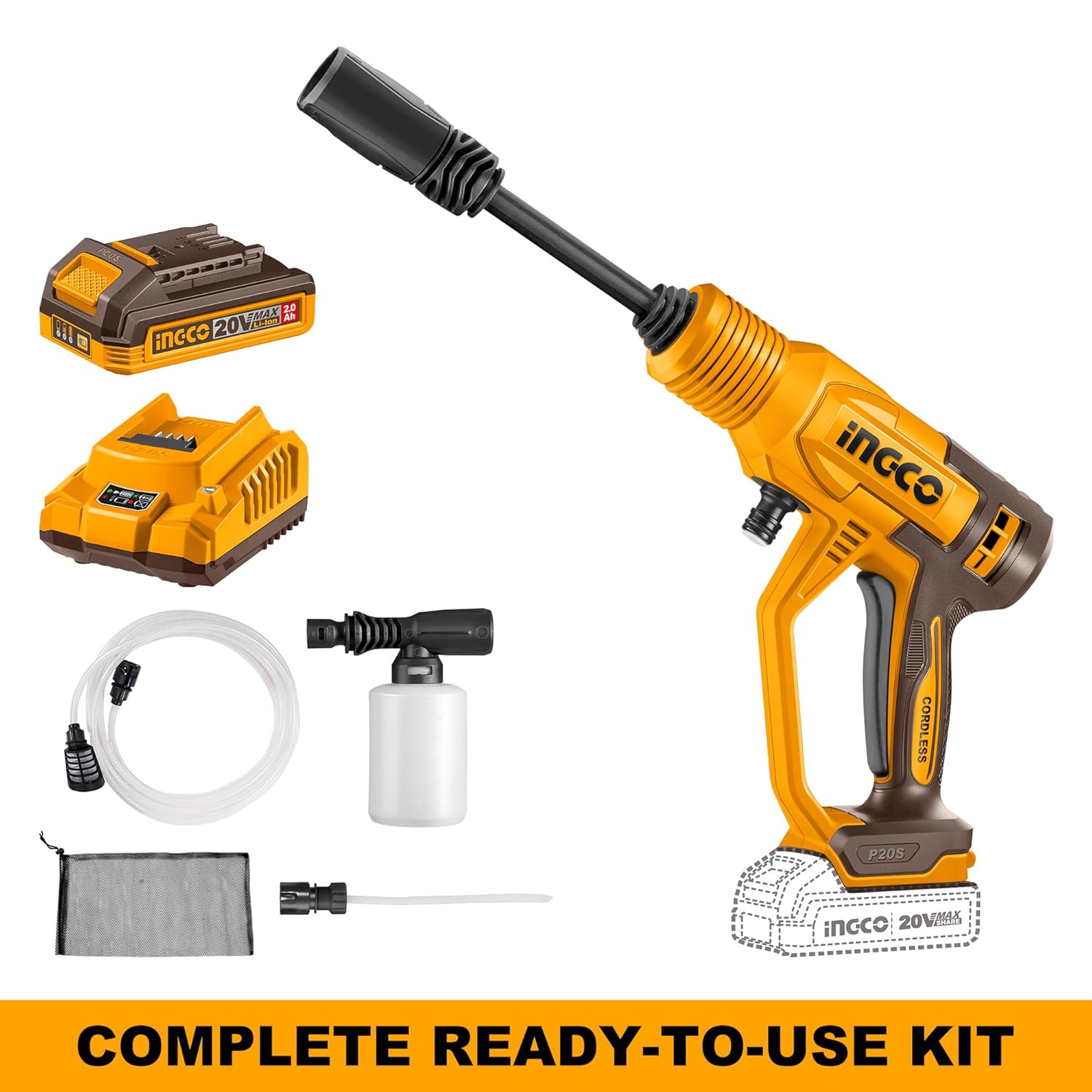 Split image showing 0-degree direct spray and 40-degree fan spray patterns