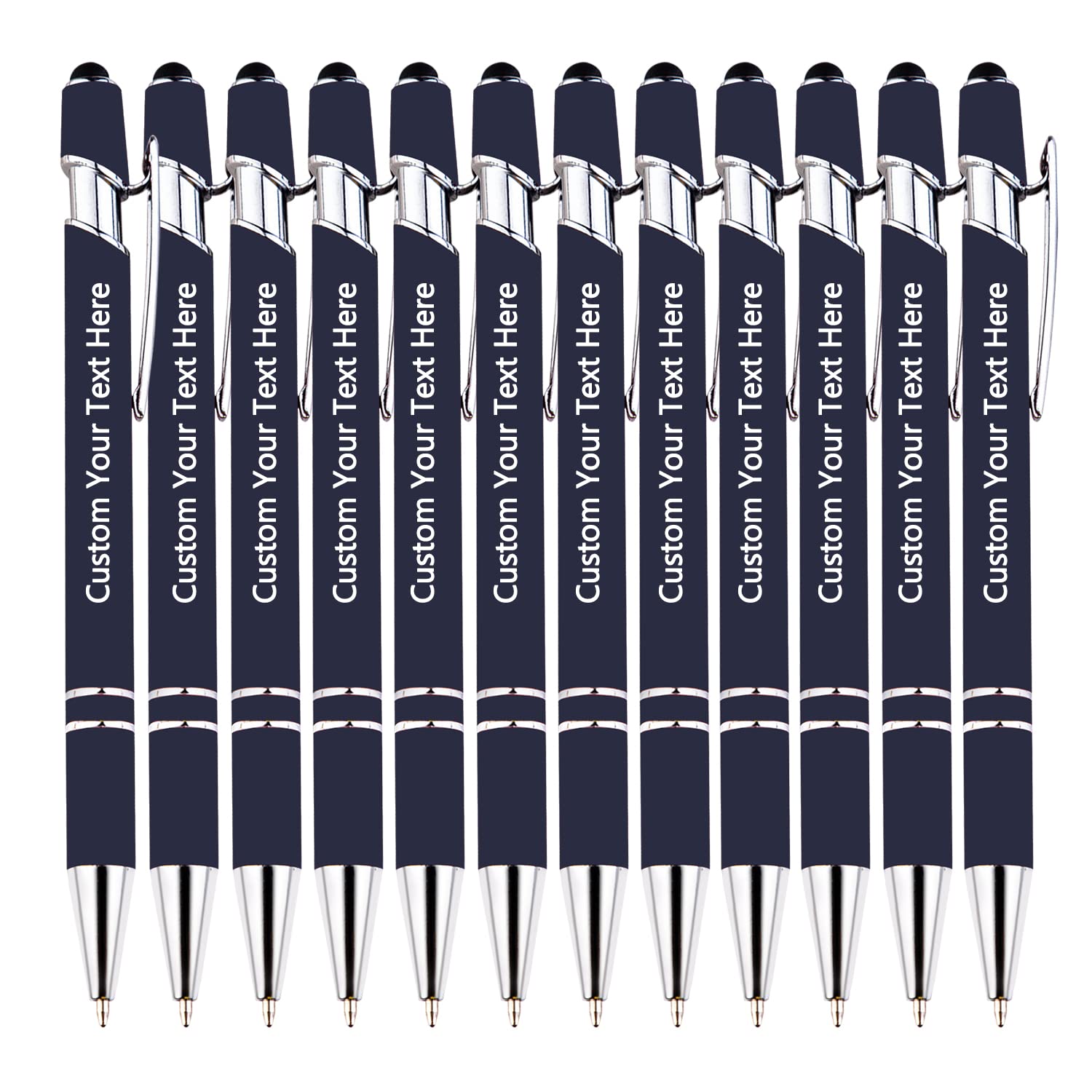 KOLOWKO Personalized 2-in-1 Ballpoint Pen & Stylus - Custom Text/Name/Message - Bulk Order Up to 1000 Pens for Business, Graduation, Anniversary โ image 1