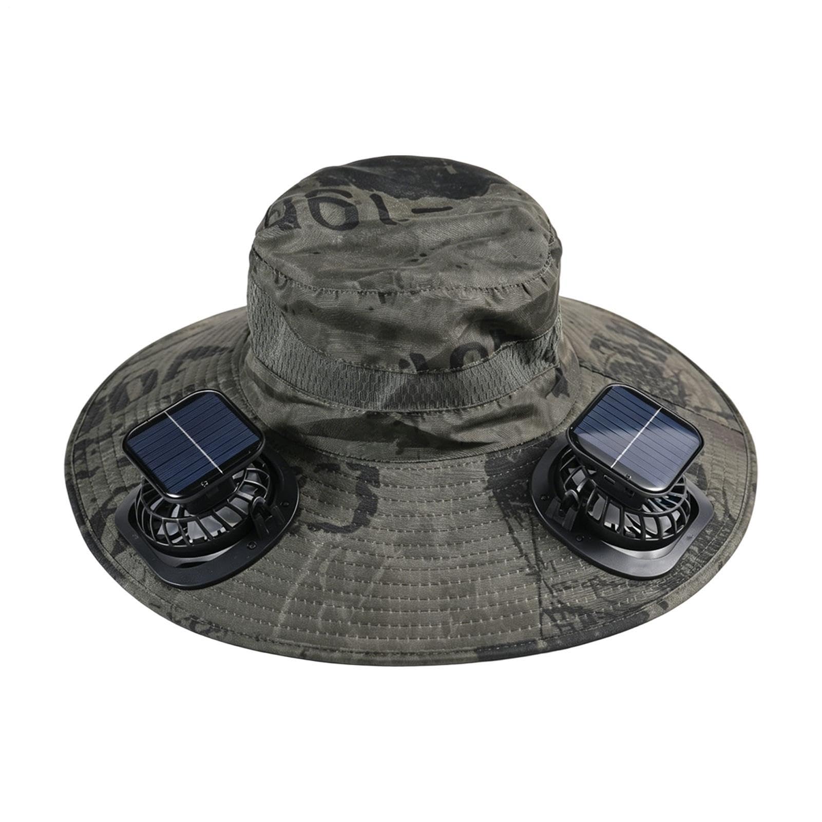 Sombrero de ventilador solar, protección UV, sombreros de pesca al aire libre con ventiladores solares, visera de enfriamiento recargable, gorra transpirable para clima cálido, camping, picnic