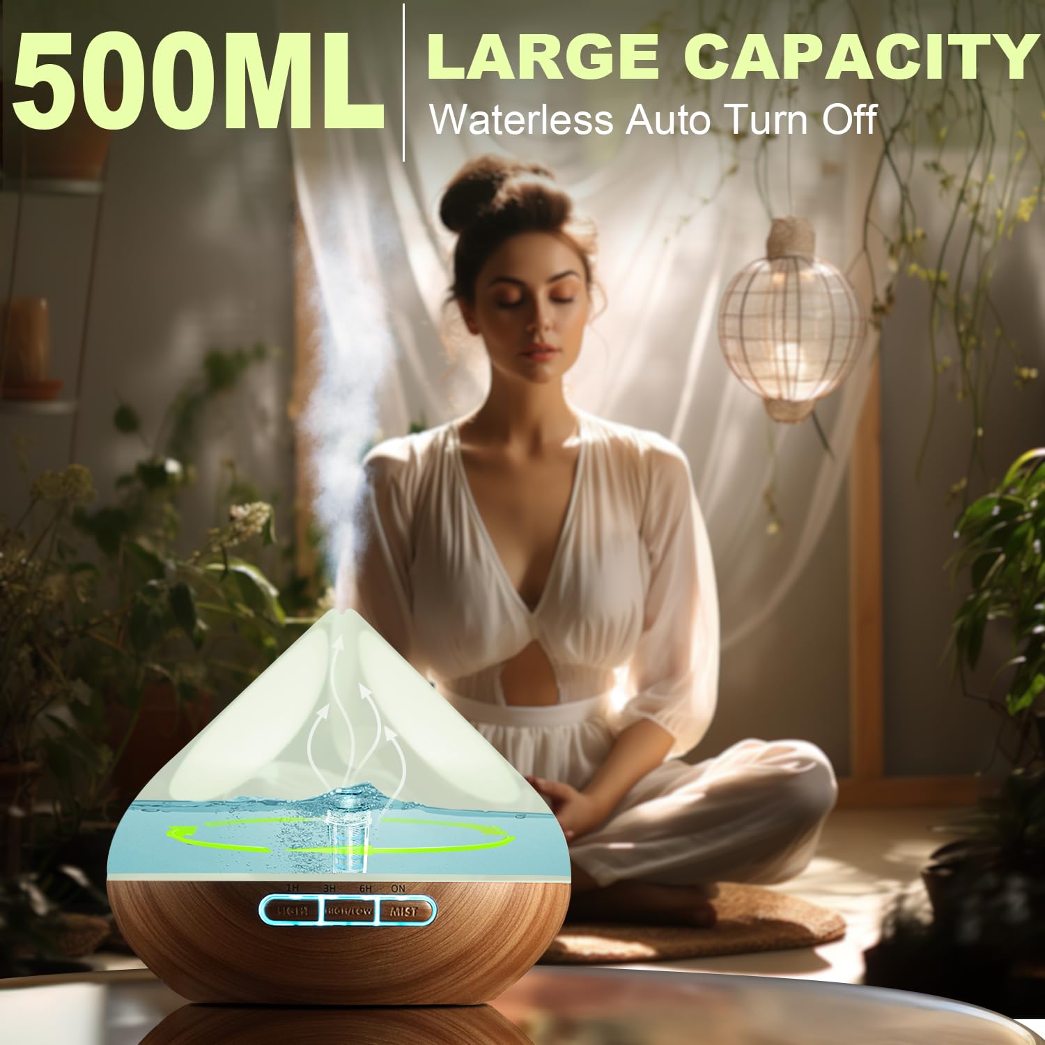rategist Aroma Diffuser 500ml mit Fernbedienung: Eine Nacht ohne Nachfüllen
