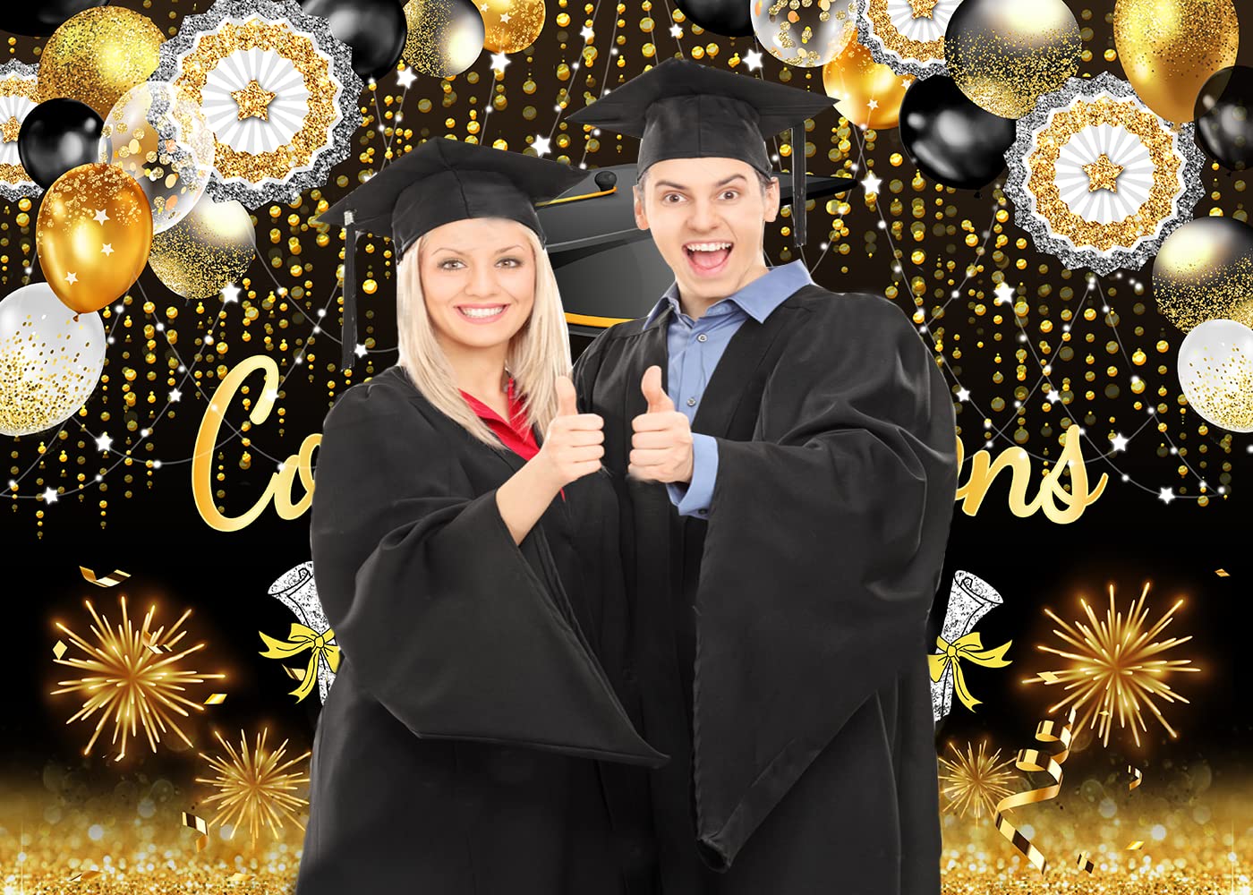 CHAIYA Fotohintergrund Vinyl – 2,8 X 1,8 M, Blau, Für Fotos Von Familie, Geburtstag, Abschlussfeiern