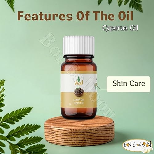 Miniatura 6 de Aceite Cyperus Rotundus que reduce naturalmente el crecimiento del vello corporal (paquete de 1) (1 onza líquida, 1.0 fl oz), aceite de Chipre para