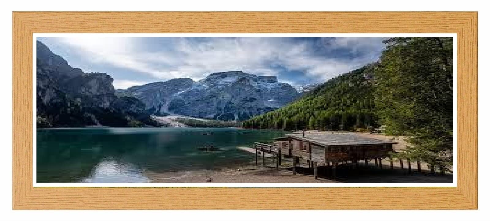 Modern Picture Photo Frame Acrylic Glass Wood Poster Frame Oak 95cm x 45cm Wall Mounted Frames