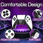 Solutions de remplacement pour Luna Contrôleur,Faire feu à distance avec ALPS No-Drift Joystick, Paddles de dos, Turbo, Feu de maniette sans fil TV,Contrôleurs de jeux pour PC,GeForce NOW,Comprimé,Meilleur pour le jeu en nuage,Blanc